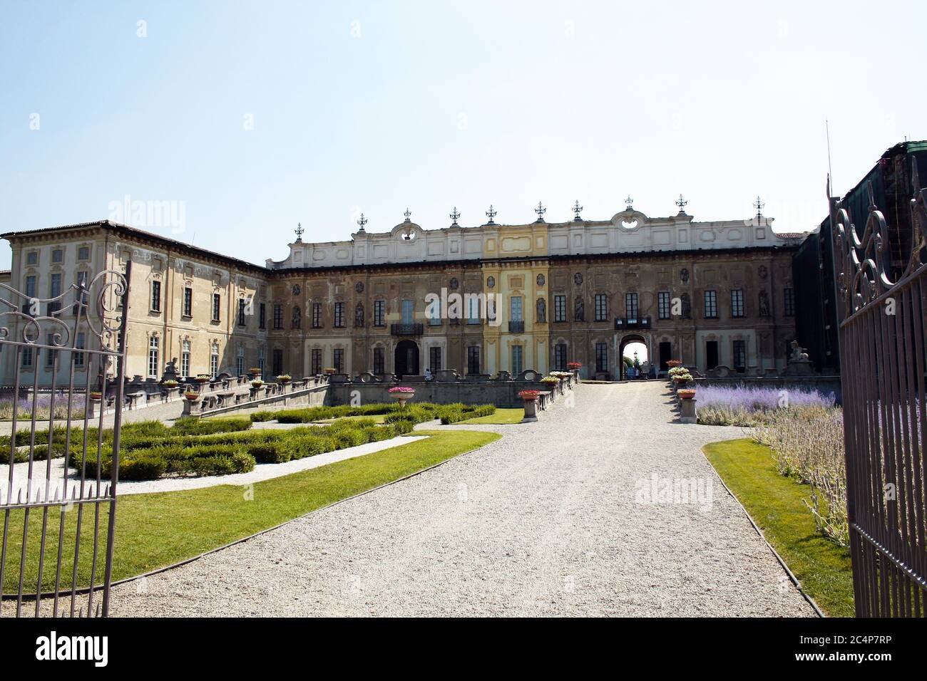 Castellazzo, Bollate (Mailand), Lombardei, Italien. Villa Arconati (1600-1700) . Villa Arconati ist eine der historischen Villen des Parco delle Groane, in der Ortschaft Castellazzo di Bollate. Es ist ein Beispiel des lombardischen Barock aus dem 18. Jahrhundert und ist ein nationales Denkmal. Stockfoto