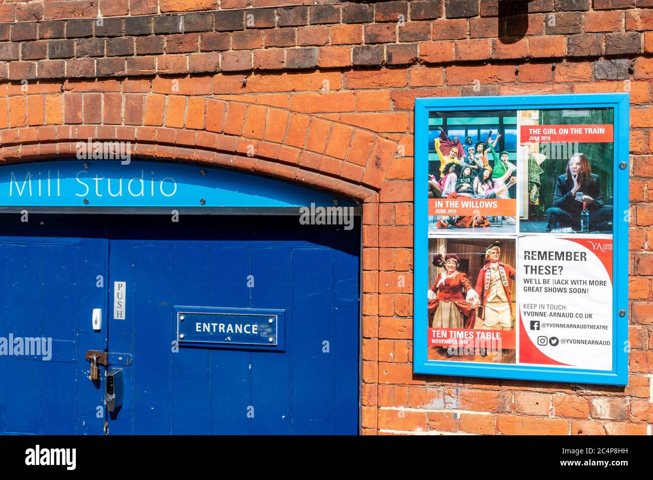 Yvonne Arnaud Theater Mill Studio geschlossen während der Coronavirus covid-19 Pandemie im Juni 2020 Stockfoto