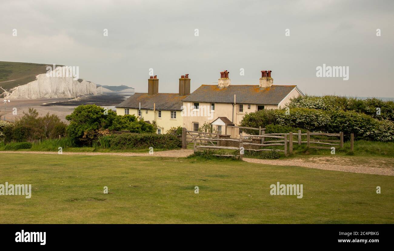 Seven Sisters Cliffs, Cuckmere, East Sussex Stockfoto