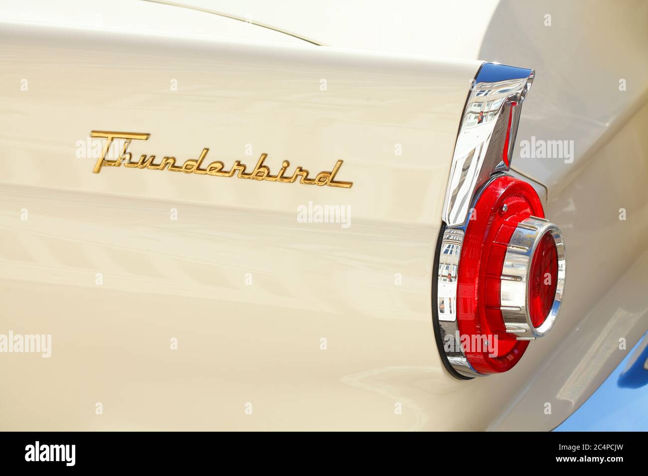 Heckflosse, Rückleuchten, Ford Thunderbird, klassisches amerikanisches Auto, Deutschland Stockfoto