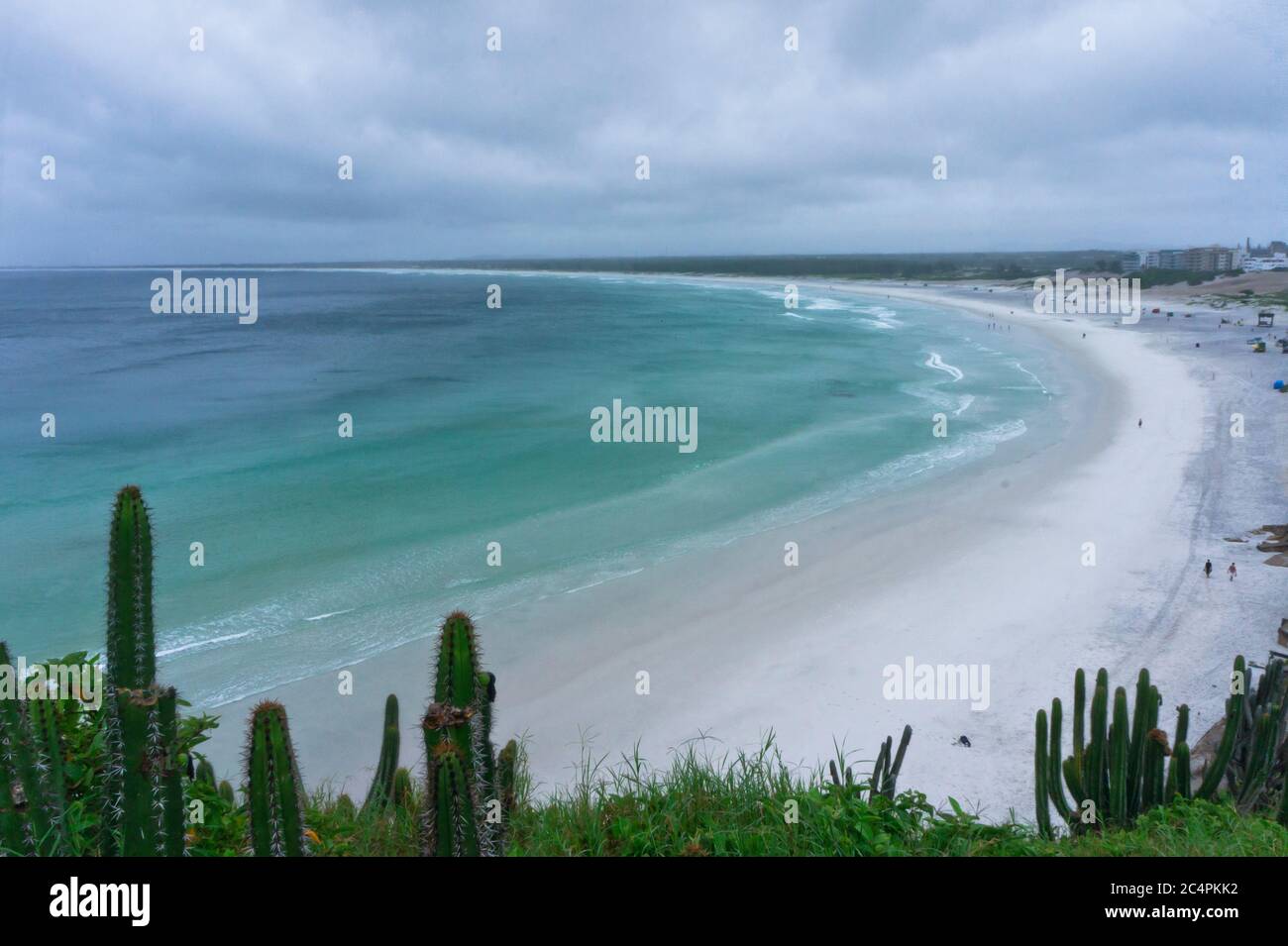 Arraial do Cabo, Praia Grande Tropical Beach View, Brasilien, Südamerika Stockfoto