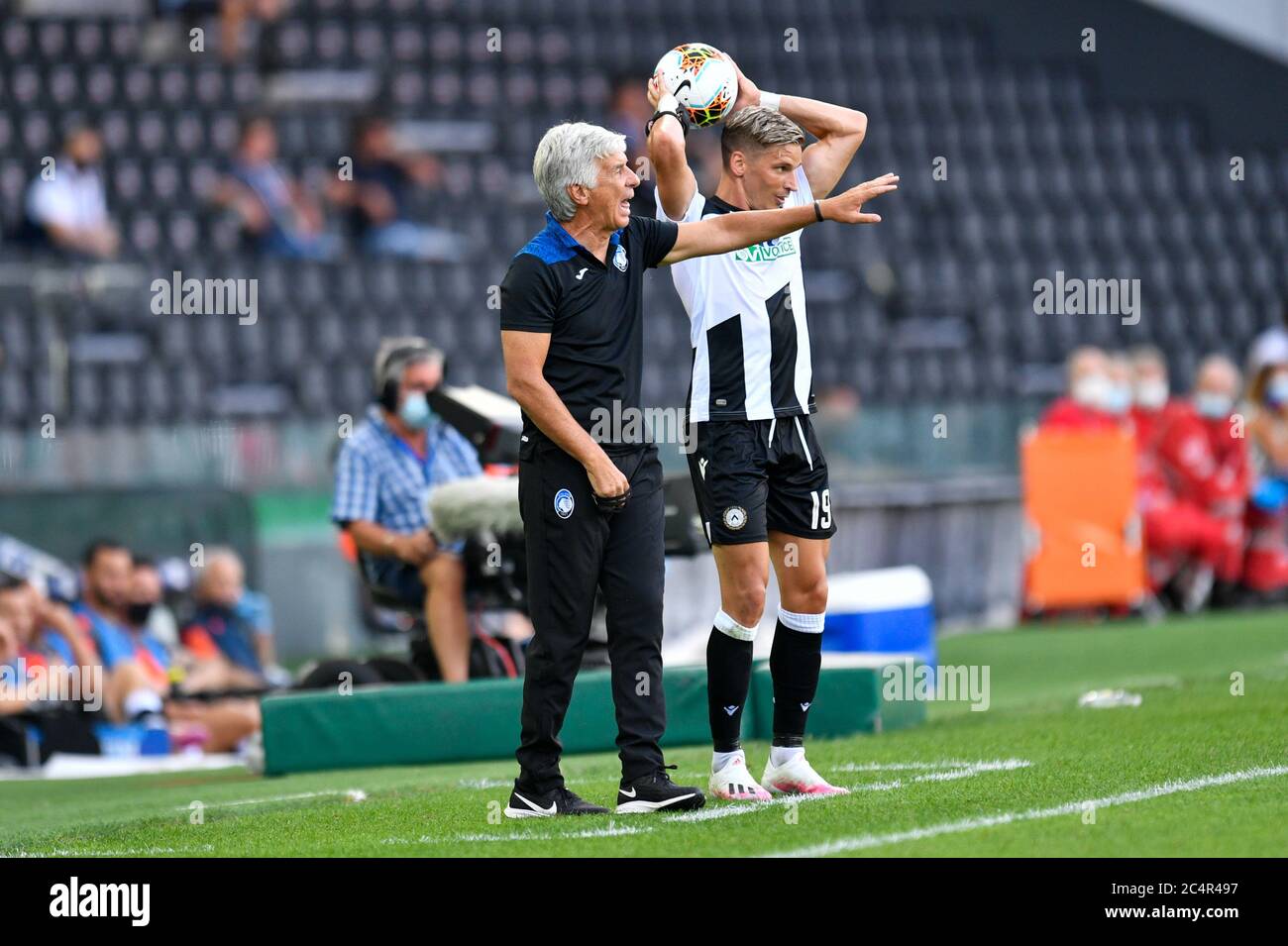 Udine, Italien. 28. Juni 2020. udine, Italien, Dacia Arena Stadion, 28 Juni 2020, Gian Piero Gasperini (Coach Atalanta BC) während - Credit: LM/Alessio Marini Credit: Alessio Marini/LPS/ZUMA Wire/Alamy Live News Stockfoto