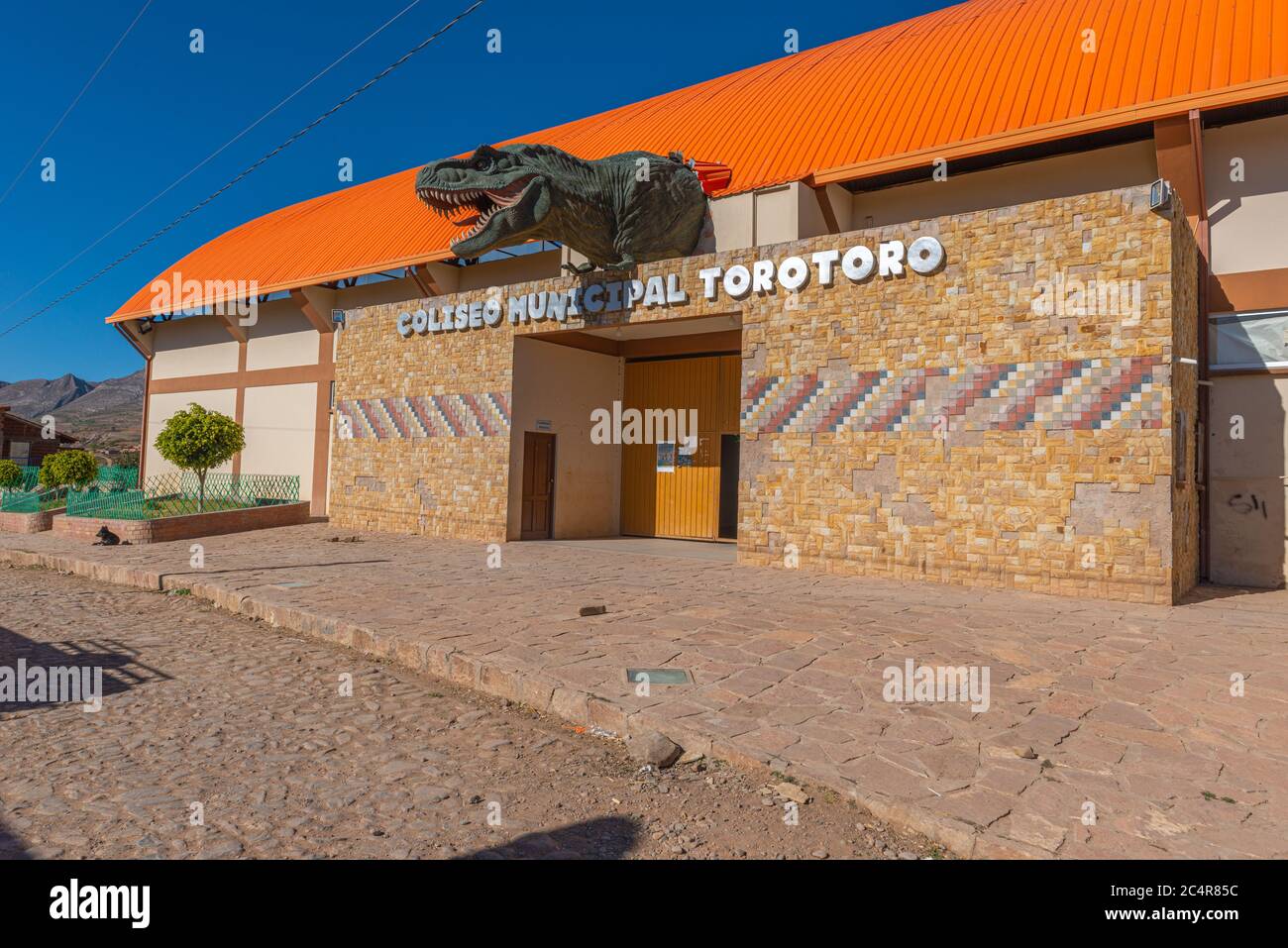 Dinosaurier-Museum Torotoro, Parque Nacional Tototoro, Nationalpark Torotoro, Departemento Potosí, Dorf Torotoro, Bolivien, Lateinamerika Stockfoto