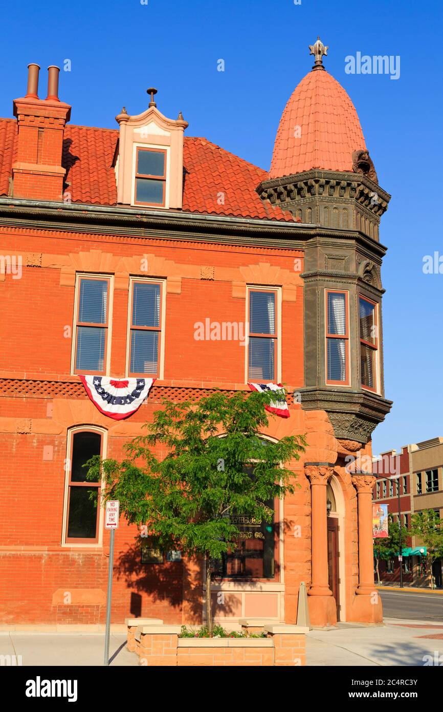 Historischer Bezirk auf Lincolnway, Cheyenne, Wyoming, USA Stockfoto
