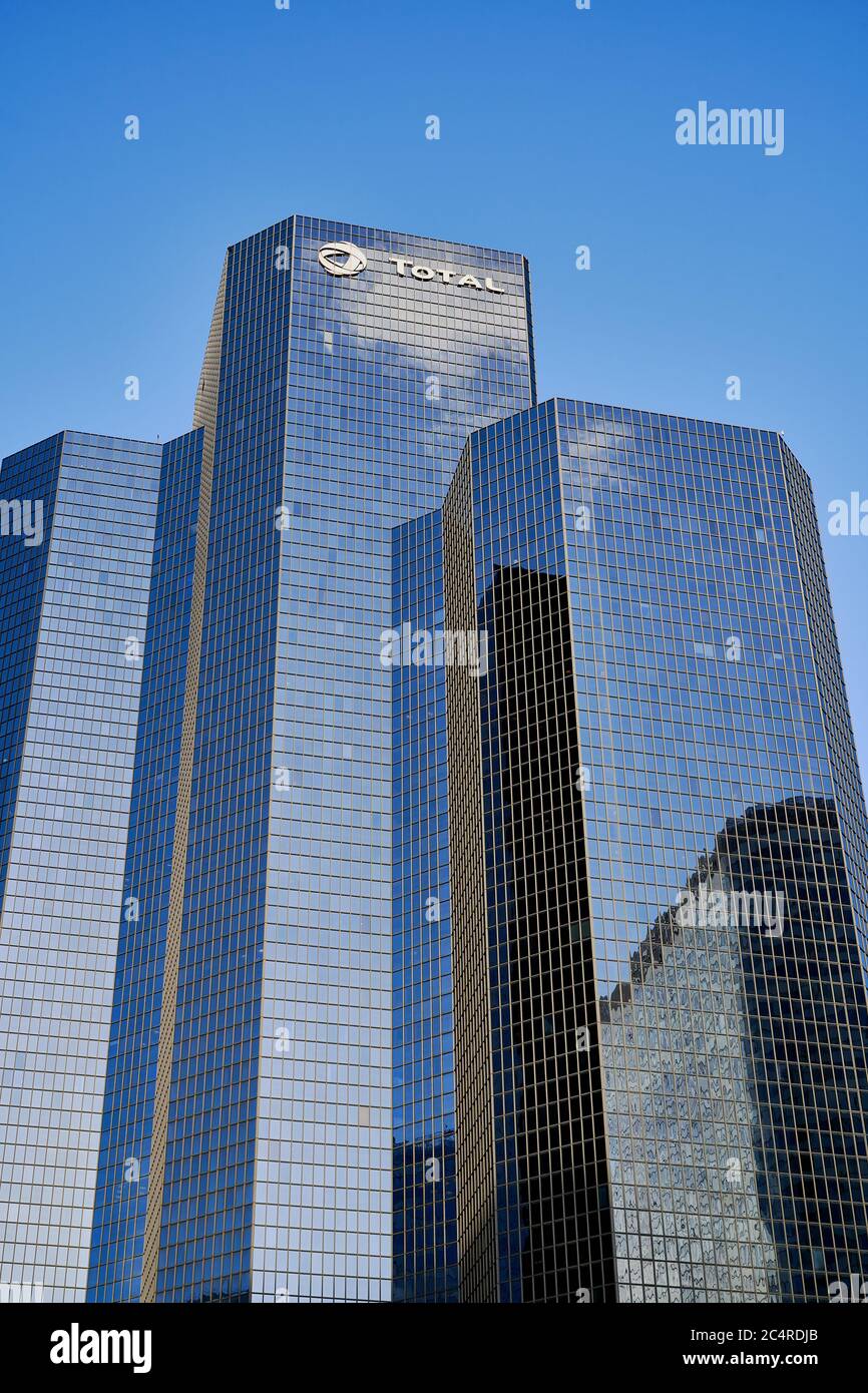 HAUPTSITZ, Wolkenkratzer und Bürogebäude im Geschäftsviertel La Defense, Paris Stockfoto