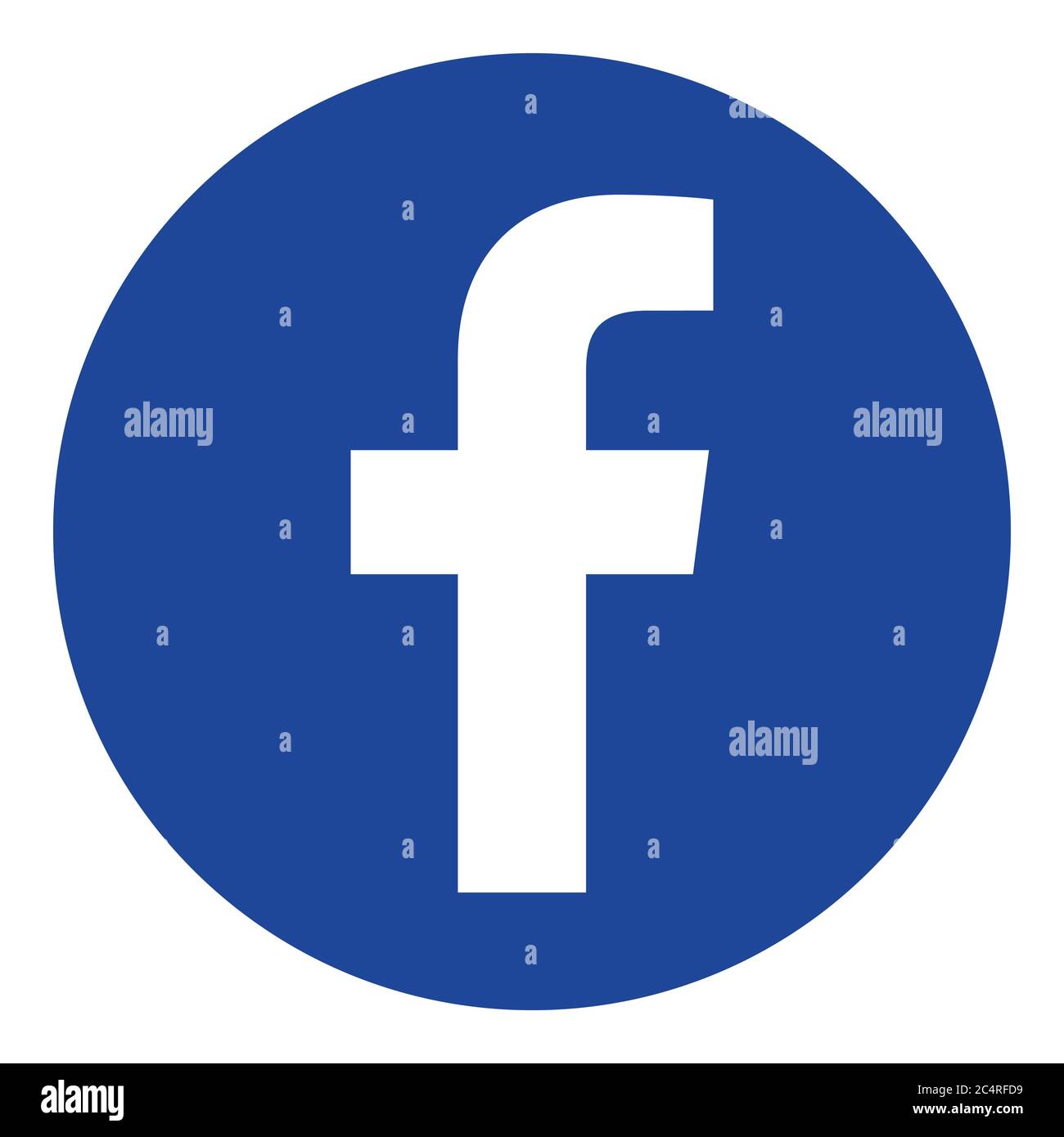 VORONEZH, RUSSLAND - 21. NOVEMBER 2019: Facebook-Logo rund Symbol in blauer Farbe Stock Vektor