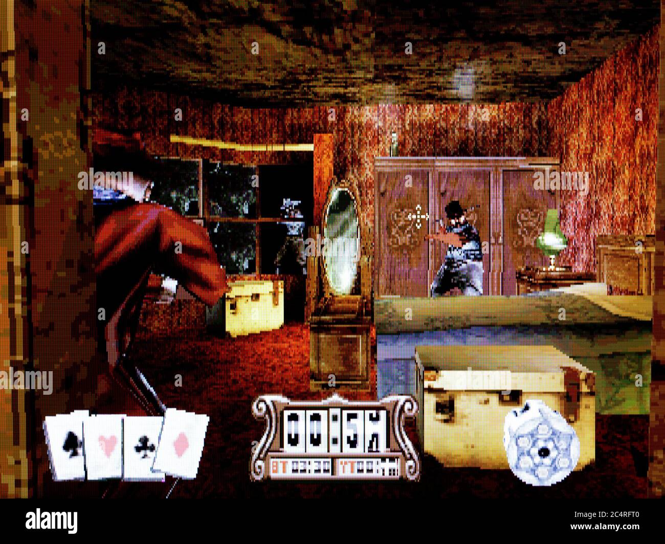 Gunfighter The Legend of Jesse James – Sony PlayStation 1 PS1 PSX – nur für redaktionelle Zwecke Stockfoto