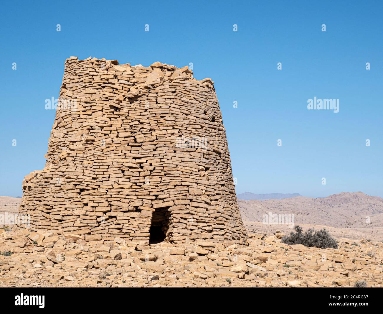 Jabal Hafeet Bienenstock Gräber, aus Tausenden von Jahren, Sultanat von Oman. Stockfoto