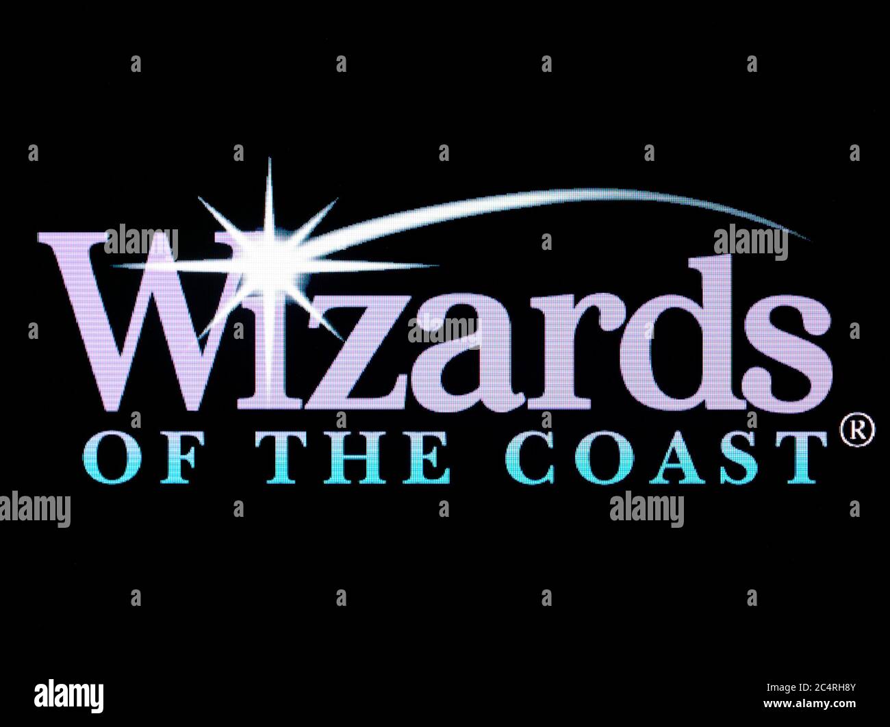 Wizards of the Coast Publisher-Logo – Sony PlayStation 1 PS1 PSX – nur für redaktionelle Verwendung Stockfoto