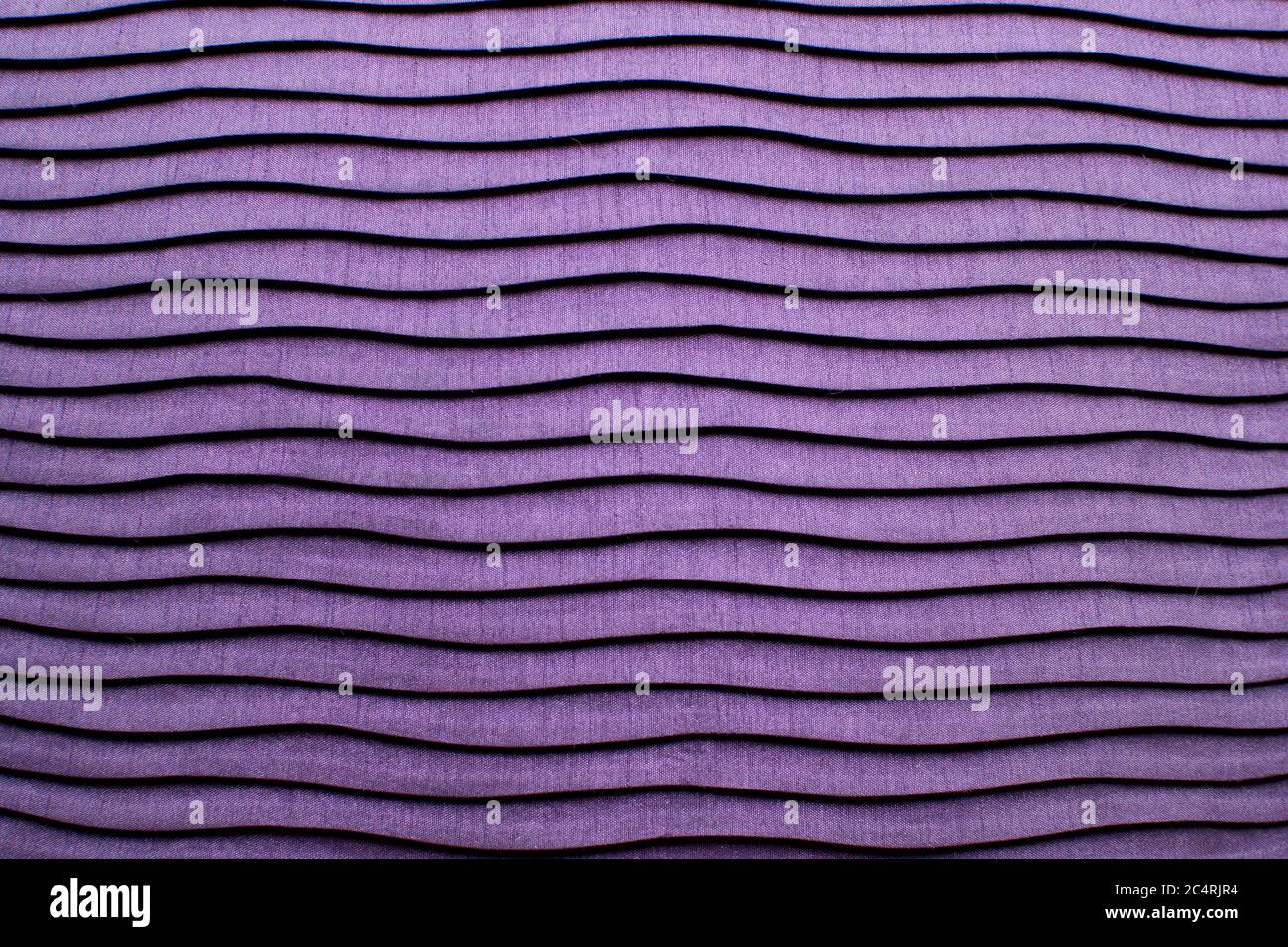 Lila Stoff mit lila horizontale Linie Textur. Stockfoto