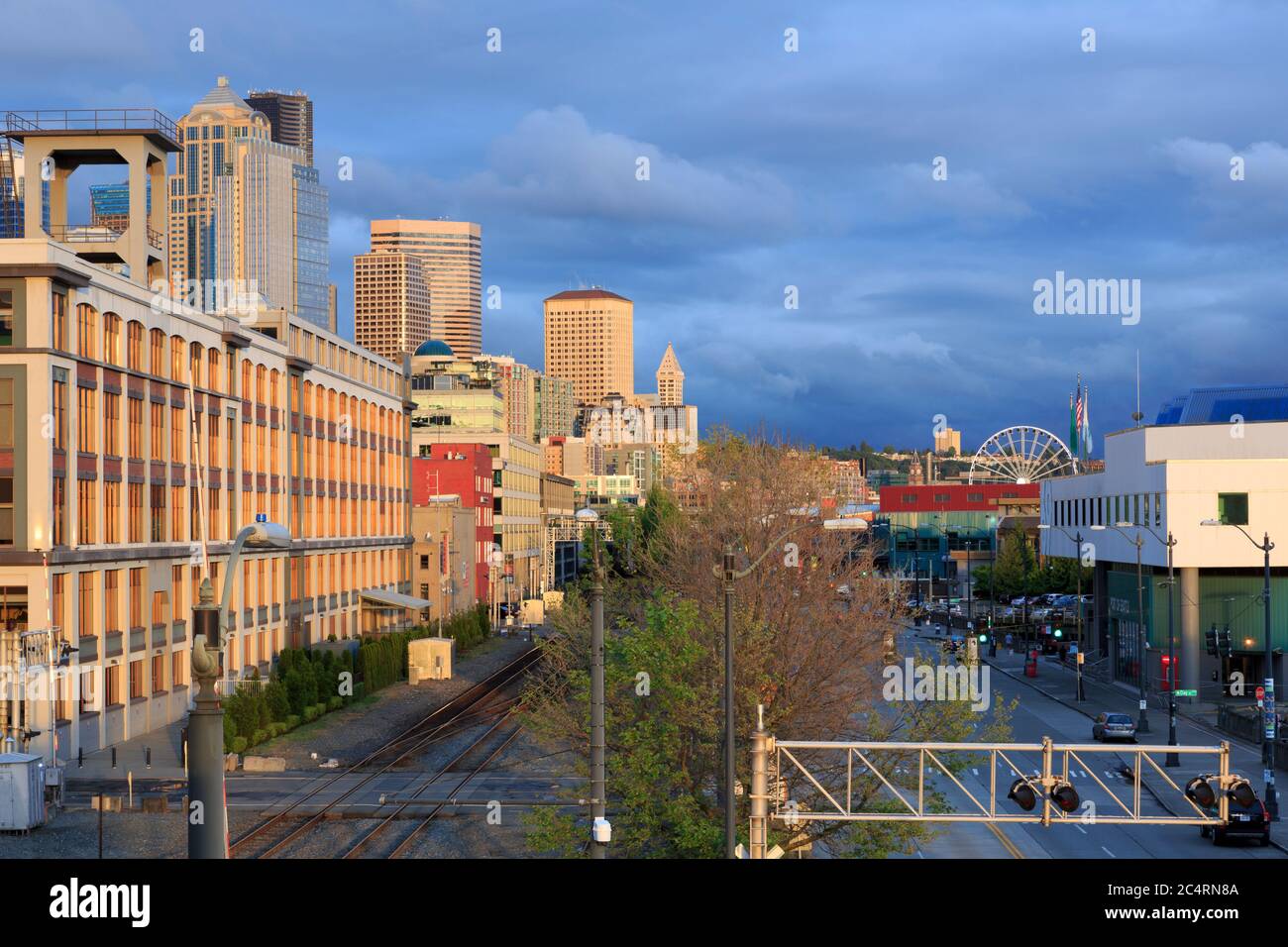Alaska Way, Seattle, Washington State, USA Stockfoto