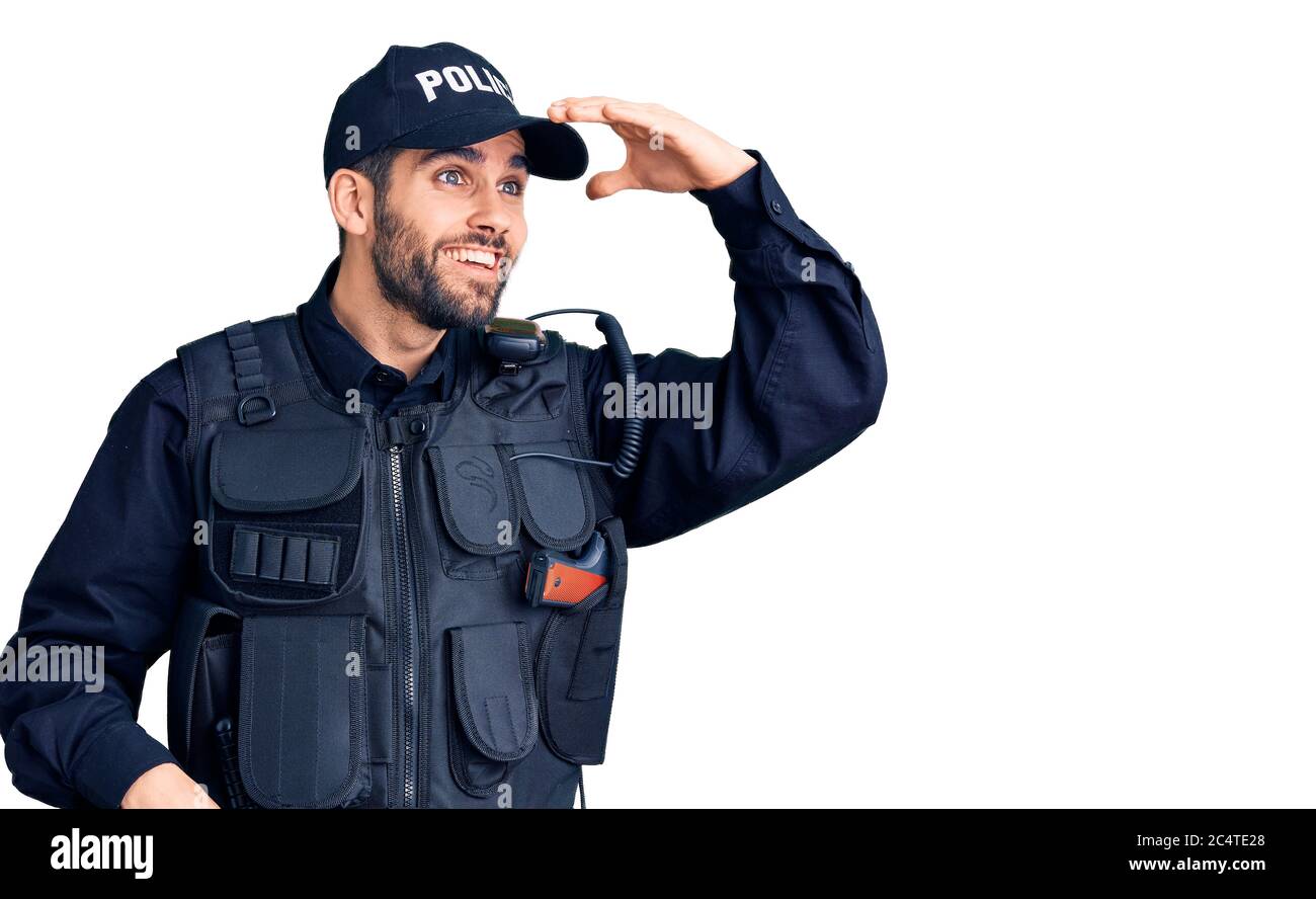 Japanisches Cam Mädchen Trägt Polizei Kostüm Japanisches Cam Mädchen Trägt Polizei Kostüm