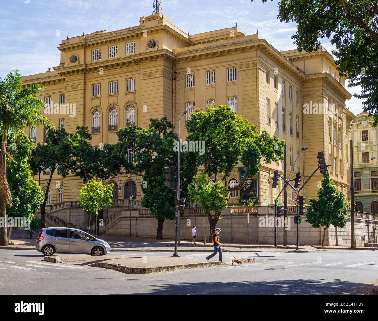 Blick auf Centro Cultural Banco do Brasil em Belo Horizonte, Brasilien Stockfoto