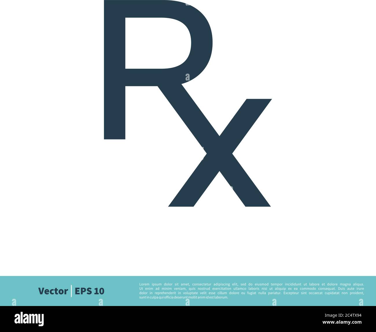 RX Buchstabe medizinisches Symbol Vektor Logo Vorlage Illustration Design. Vektor EPS 10. Stock Vektor