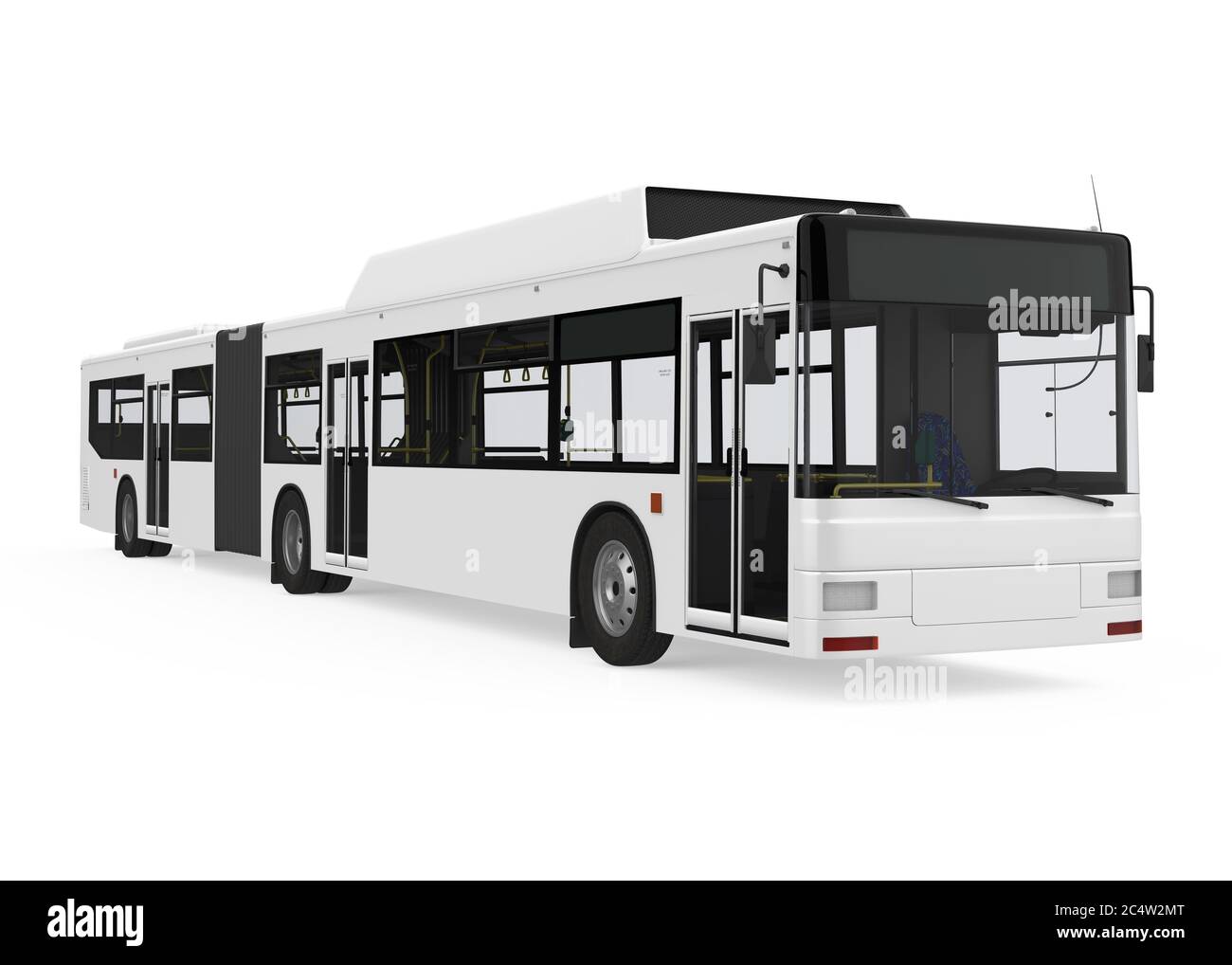 Gelenkbus City Bus galvanisch getrennt Stockfoto