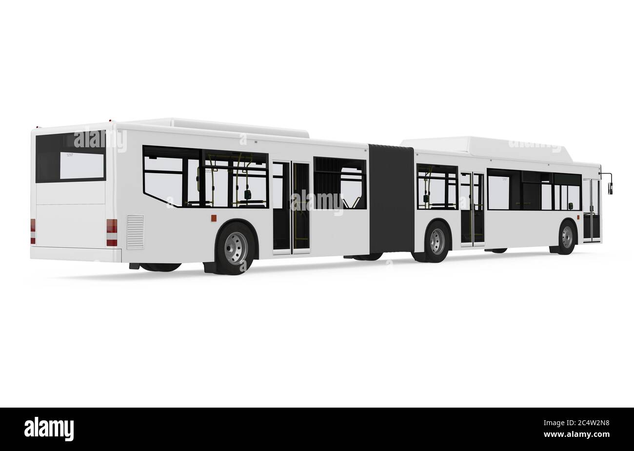 Gelenkbus City Bus galvanisch getrennt Stockfoto