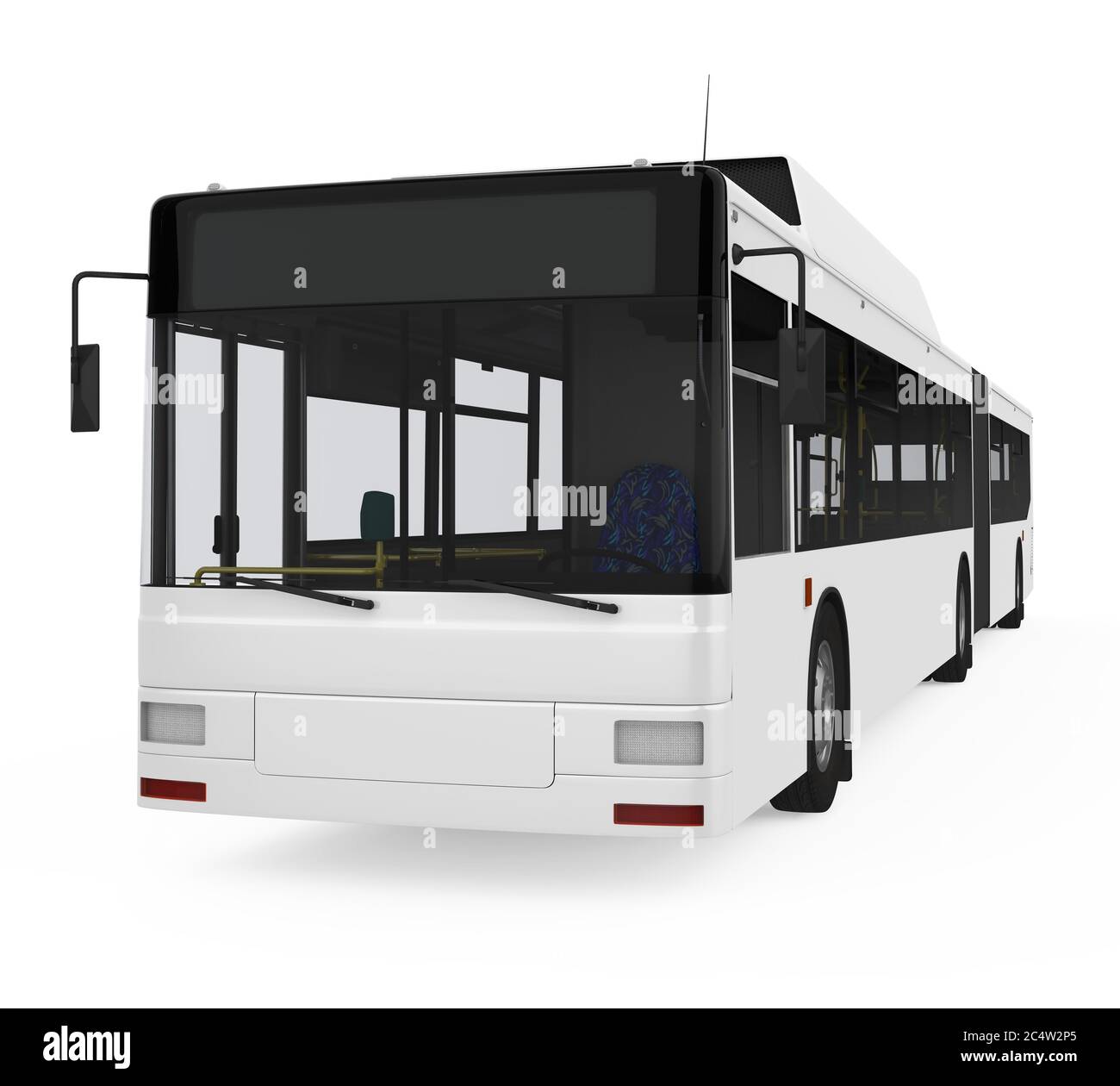 Gelenkbus City Bus galvanisch getrennt Stockfoto