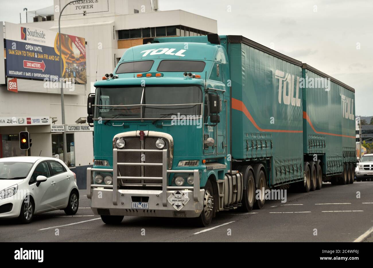 Langer LKW in Queensland, Australien Stockfoto