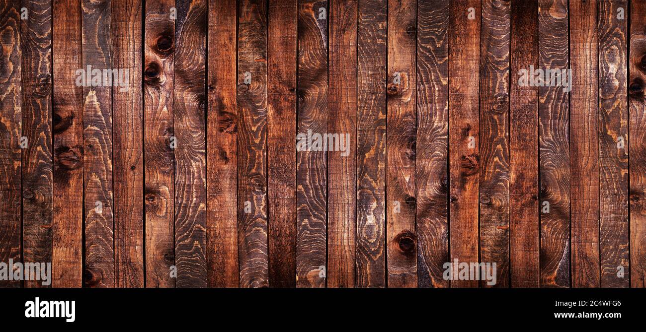Dunkler Holzhintergrund, Textur von grunge Holzoberfläche Stockfoto
