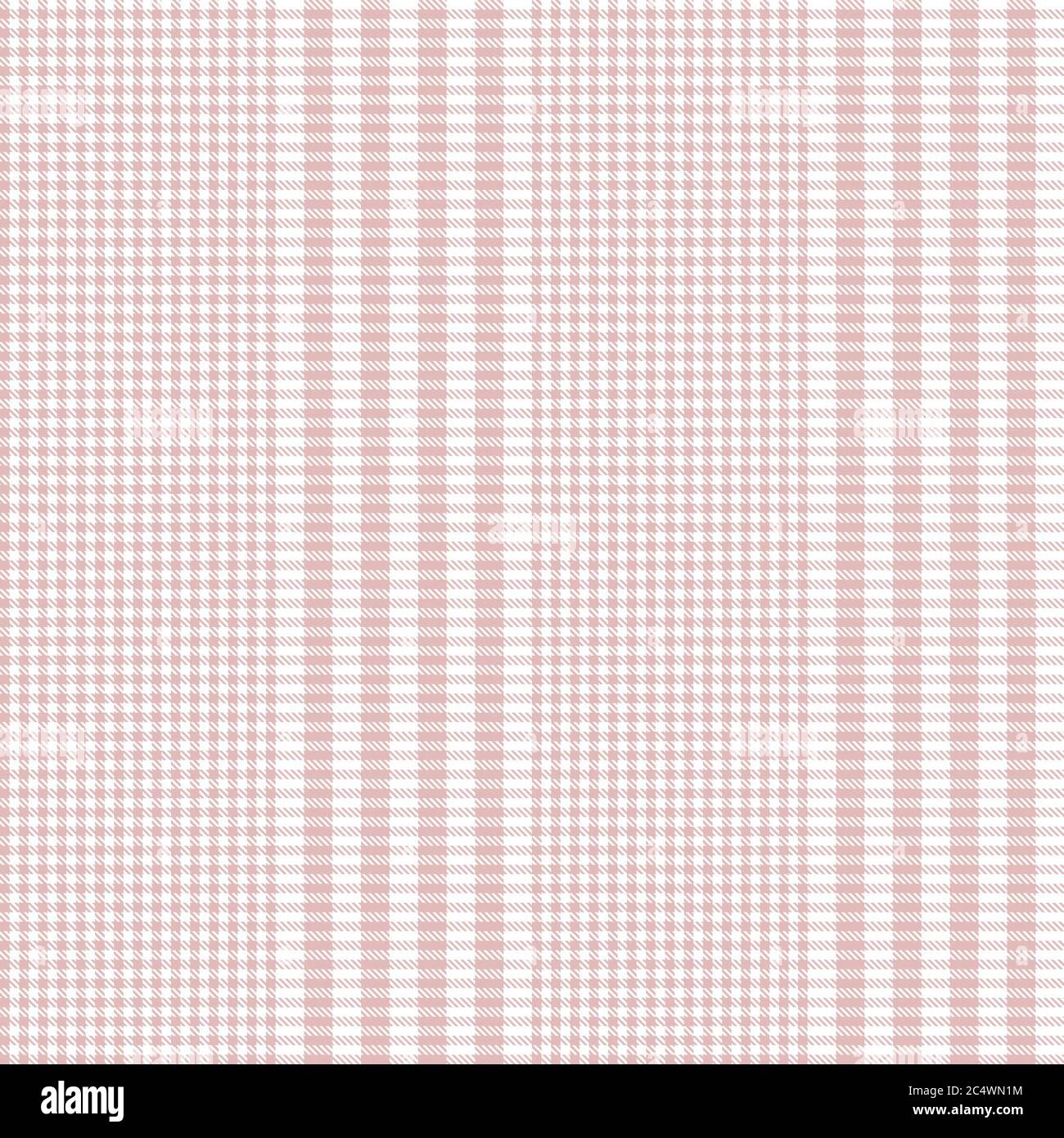 Pink Glen Plaid strukturiertes nahtloses Muster für Mode-Textilien und Grafiken Stockfoto
