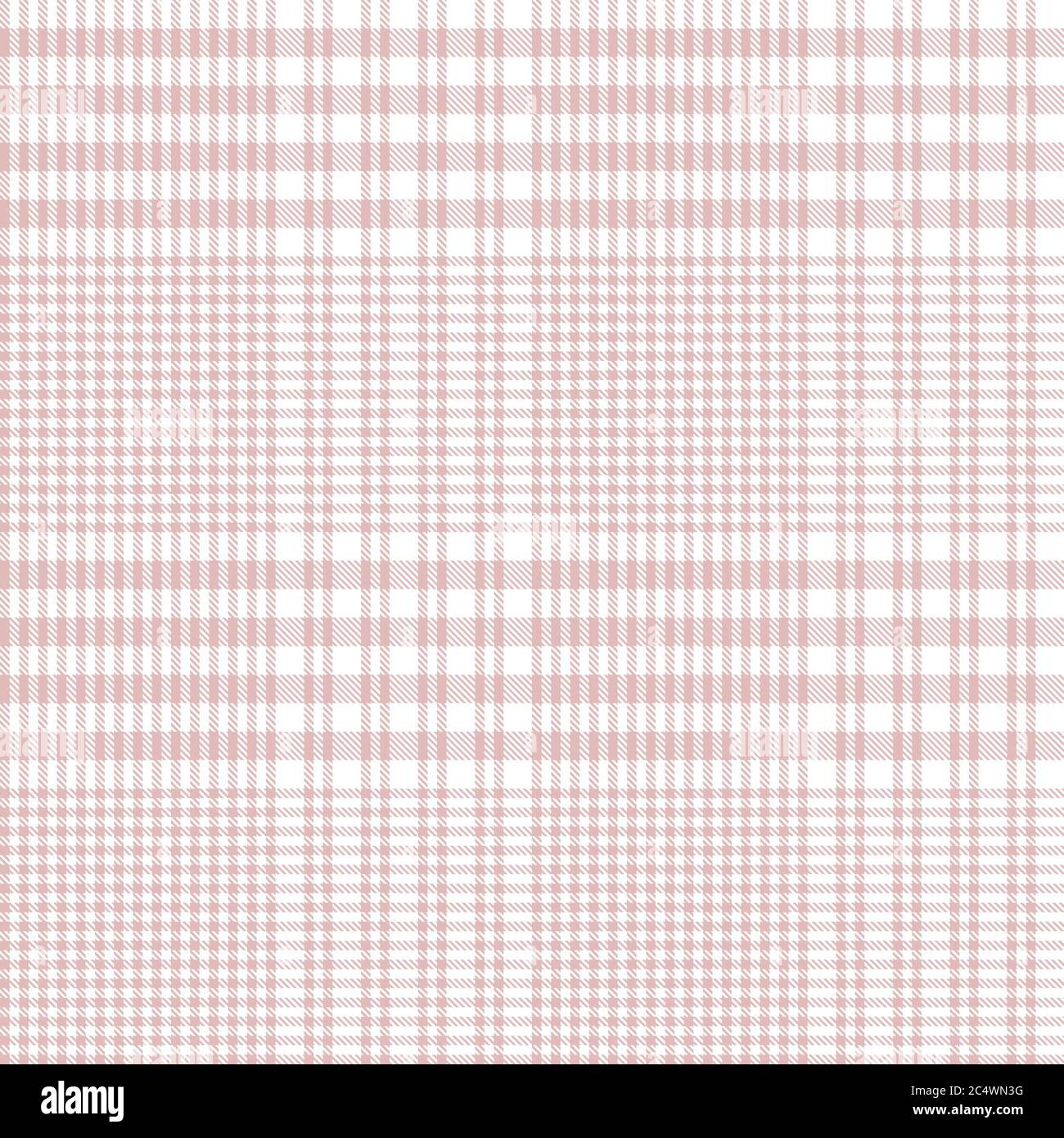 Pink Glen Plaid strukturiertes nahtloses Muster für Mode-Textilien und Grafiken Stockfoto