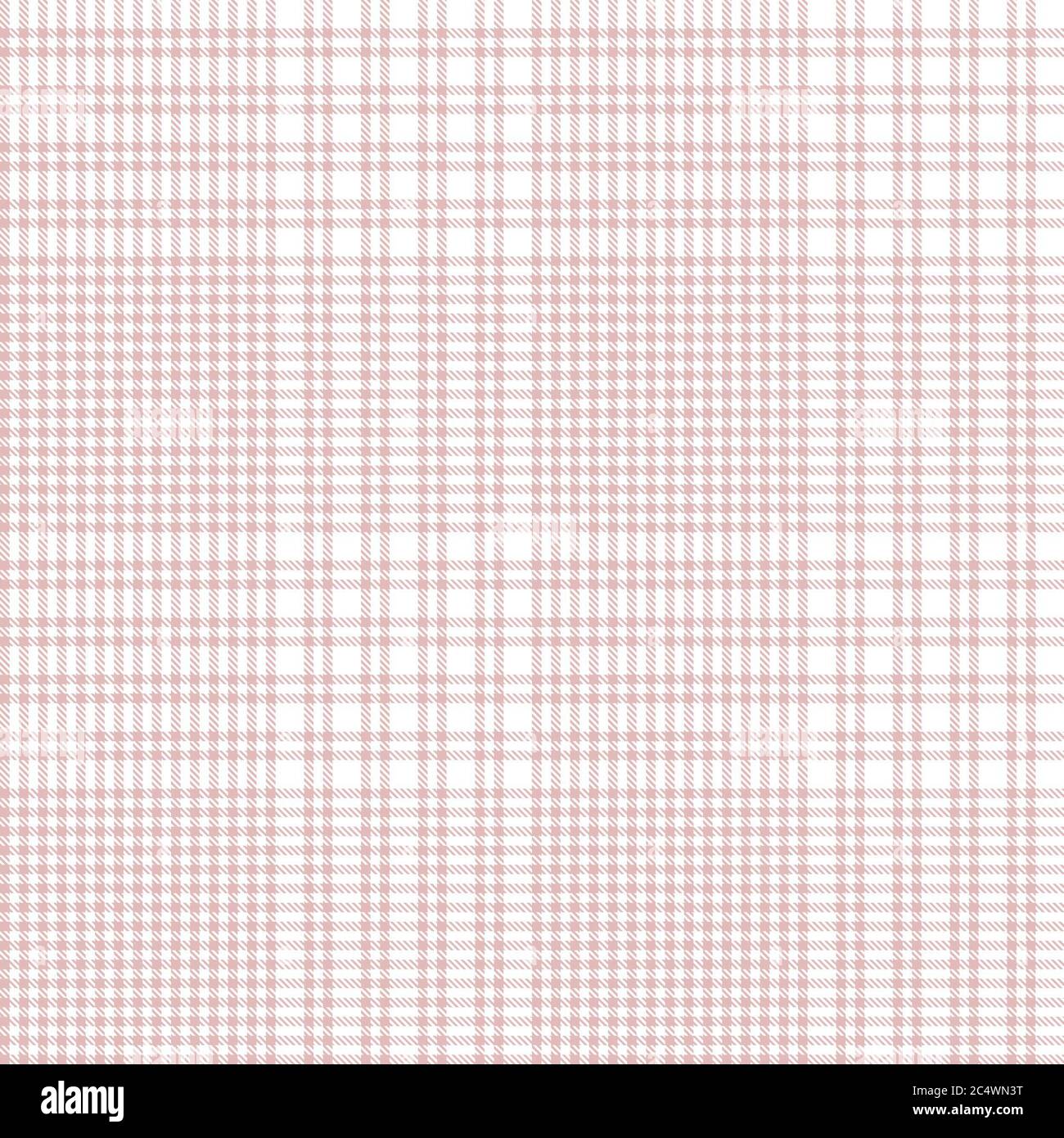 Pink Glen Plaid strukturiertes nahtloses Muster für Mode-Textilien und Grafiken Stockfoto