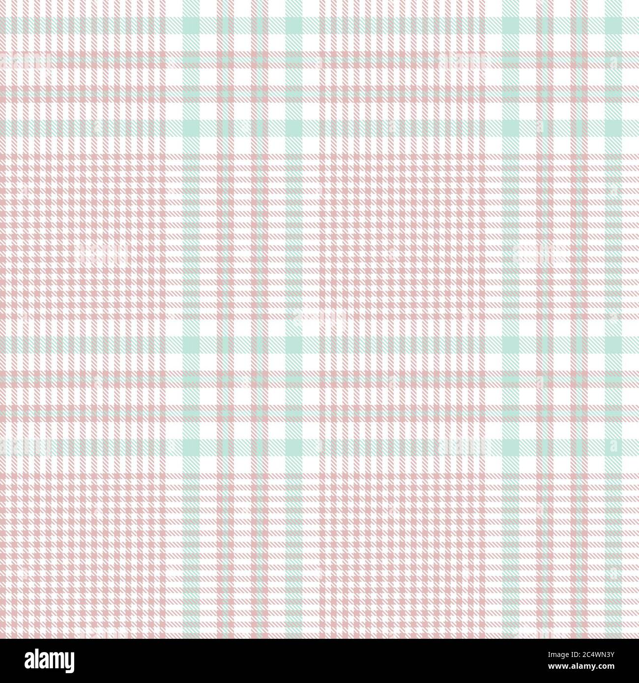 Pink Glen Plaid strukturiertes nahtloses Muster für Mode-Textilien und Grafiken Stockfoto