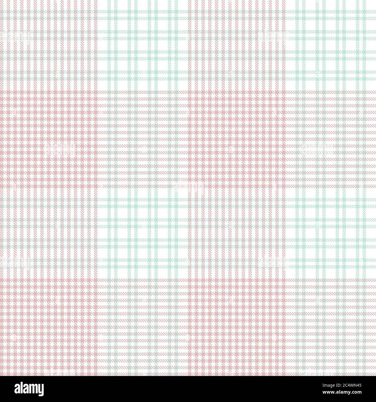 Pink Glen Plaid strukturiertes nahtloses Muster für Mode-Textilien und Grafiken Stockfoto