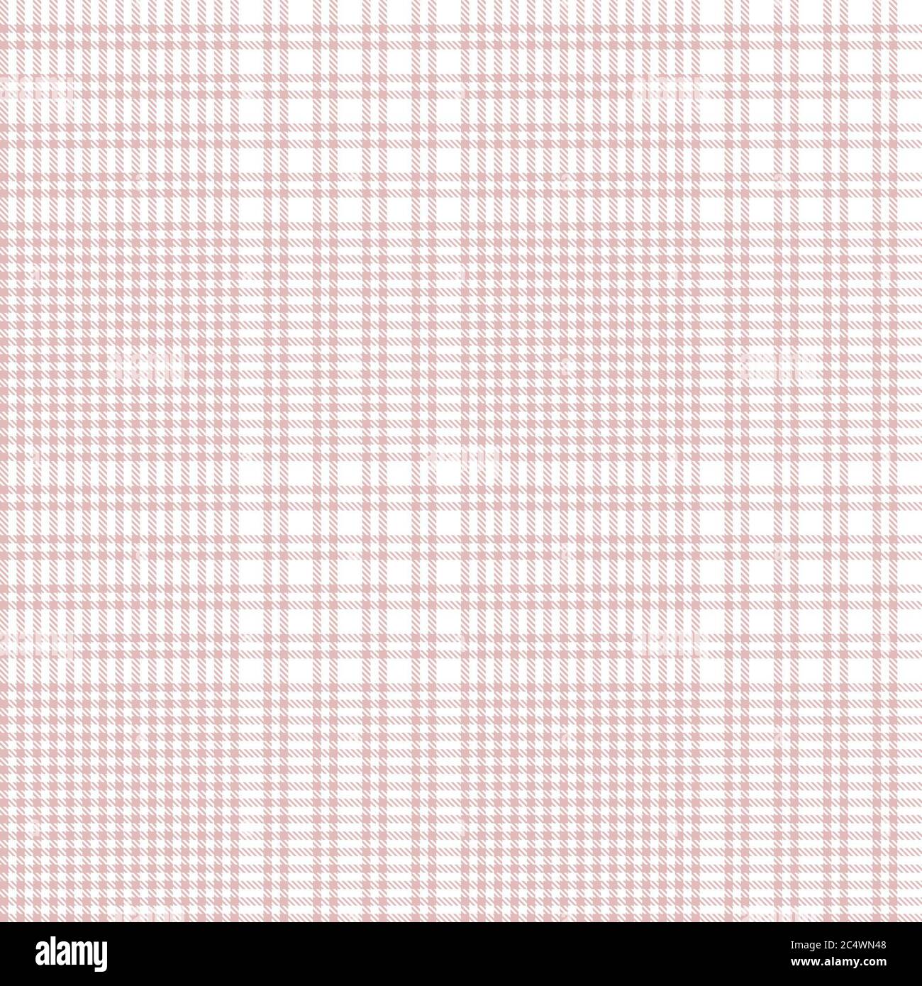 Pink Glen Plaid strukturiertes nahtloses Muster für Mode-Textilien und Grafiken Stockfoto