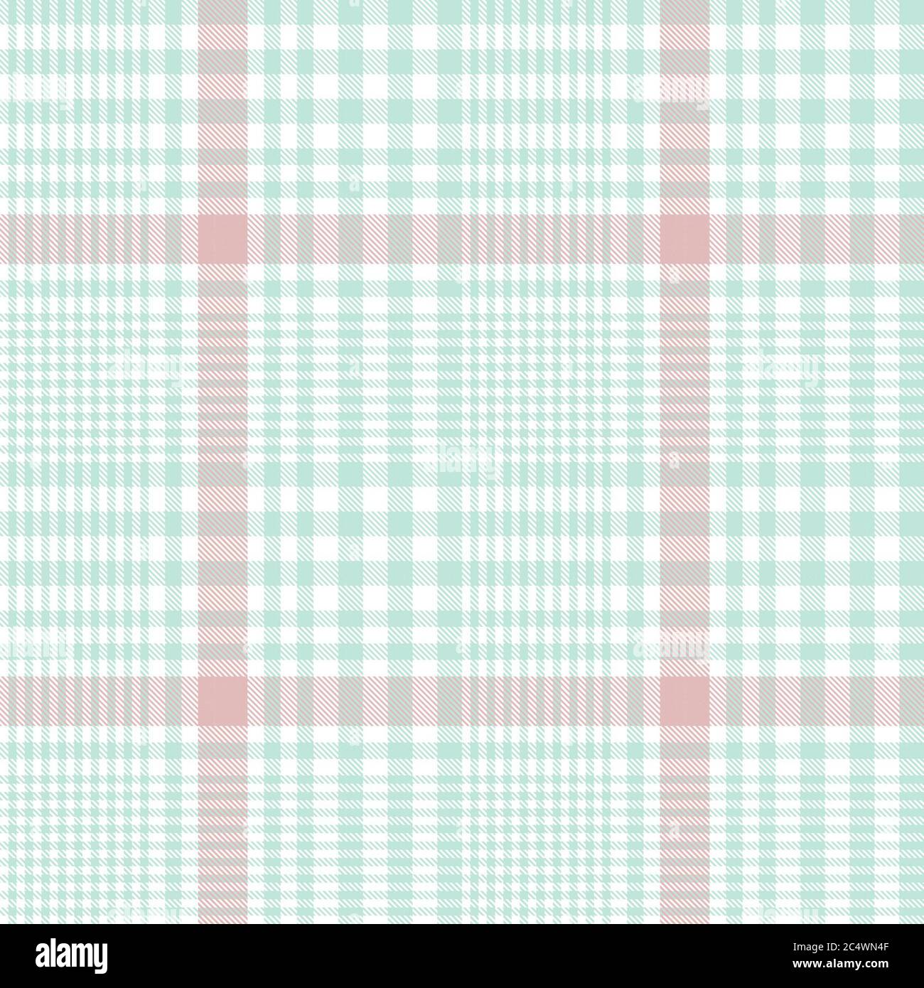 Pink Glen Plaid strukturiertes nahtloses Muster für Mode-Textilien und Grafiken Stockfoto