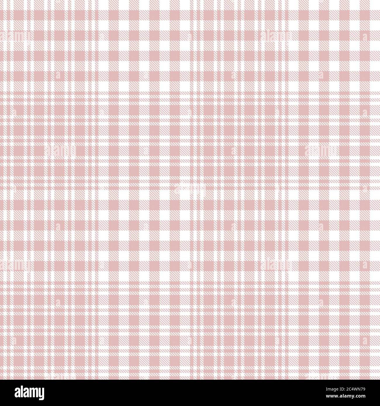 Pink Glen Plaid strukturiertes nahtloses Muster für Mode-Textilien und Grafiken Stockfoto