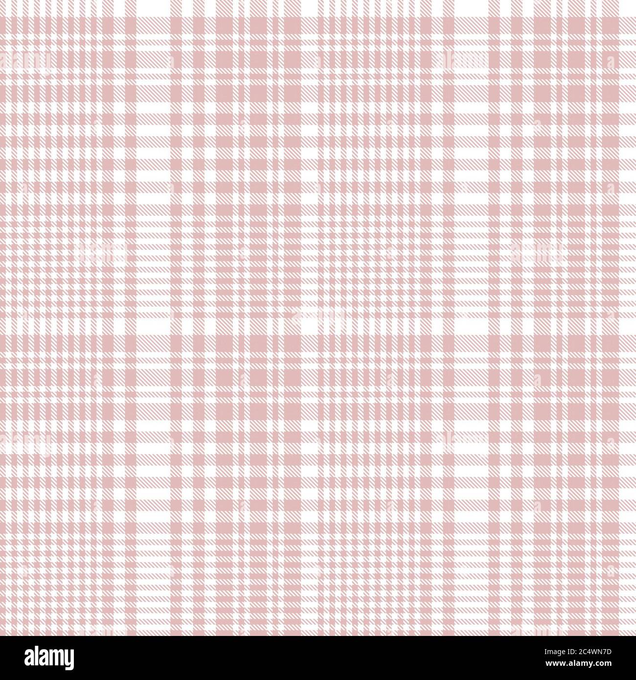 Pink Glen Plaid strukturiertes nahtloses Muster für Mode-Textilien und Grafiken Stockfoto