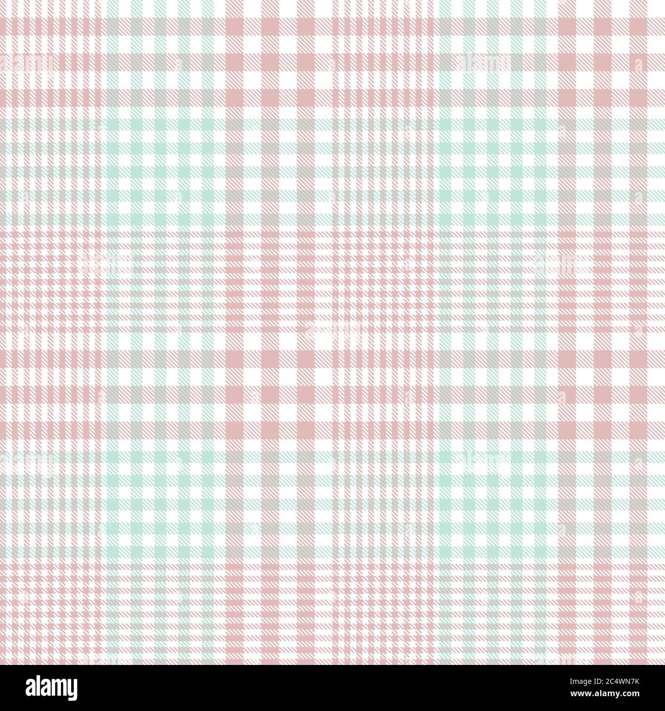 Pink Glen Plaid strukturiertes nahtloses Muster für Mode-Textilien und Grafiken Stockfoto