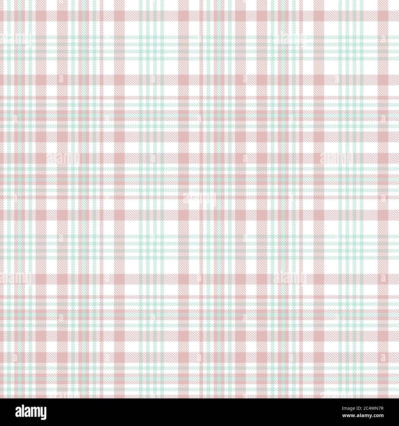 Pink Glen Plaid strukturiertes nahtloses Muster für Mode-Textilien und Grafiken Stockfoto