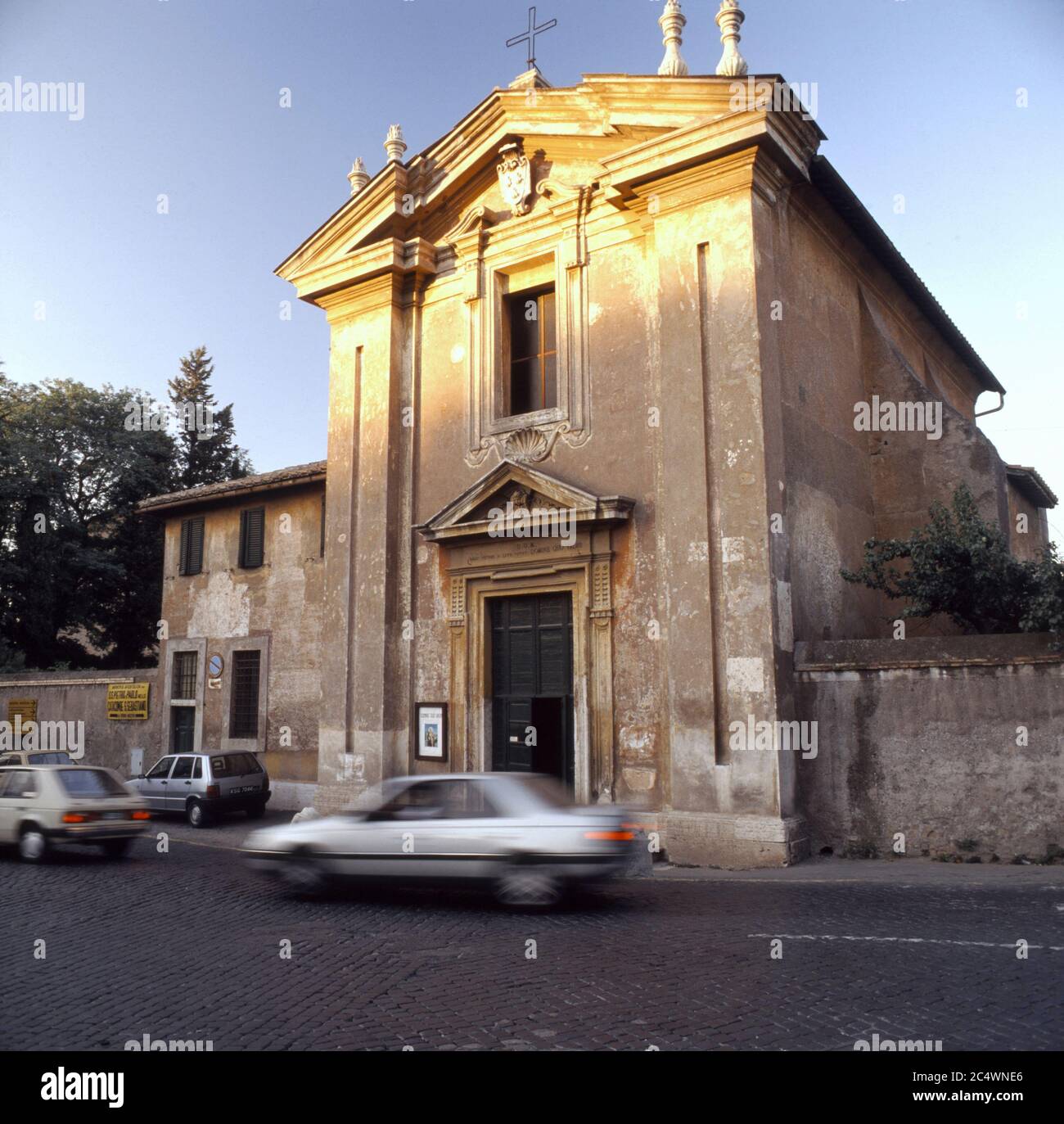 Kirche von Domine Quo Vadis, Rom Stockfoto