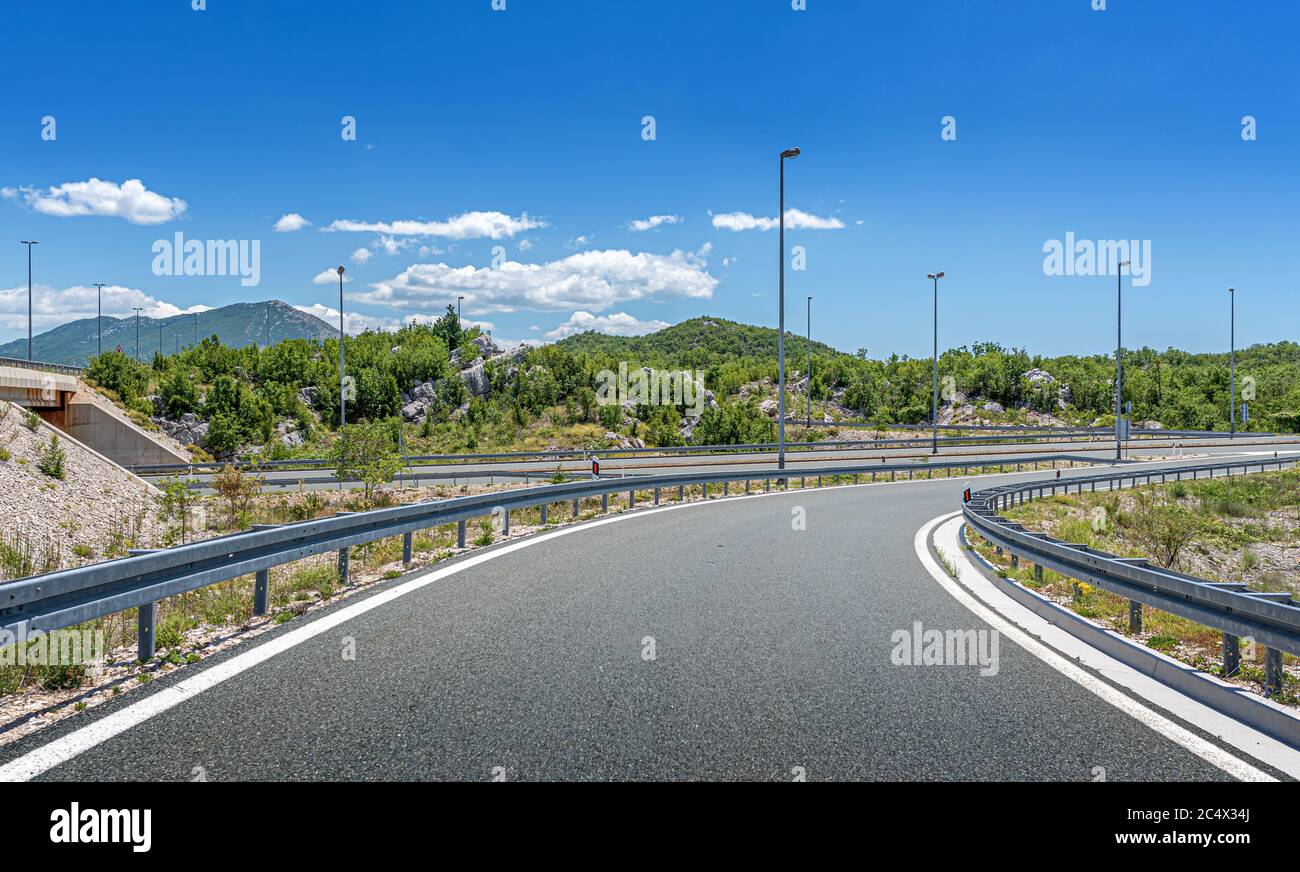 Kleine Kreuzung. Stockfoto