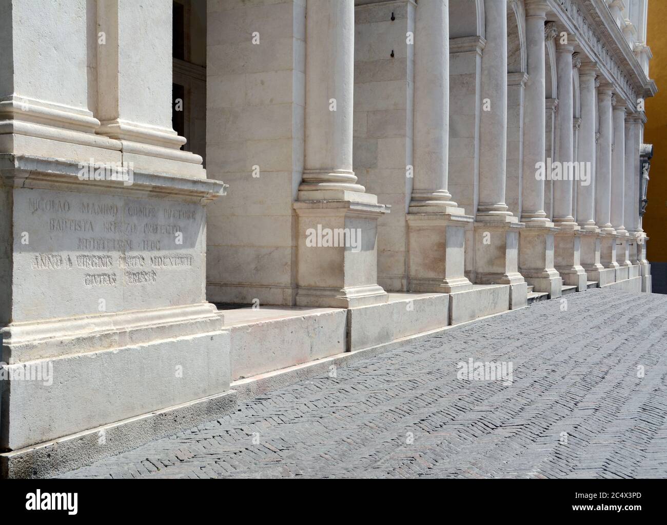 Der barocke Palazzo Nuovo in Bergamo, der heutige Sitz der bürgerlichen Angelo Mai Bibliothek, befindet sich im oberen Teil der Stadt, auf der Piazza Vecchi Stockfoto