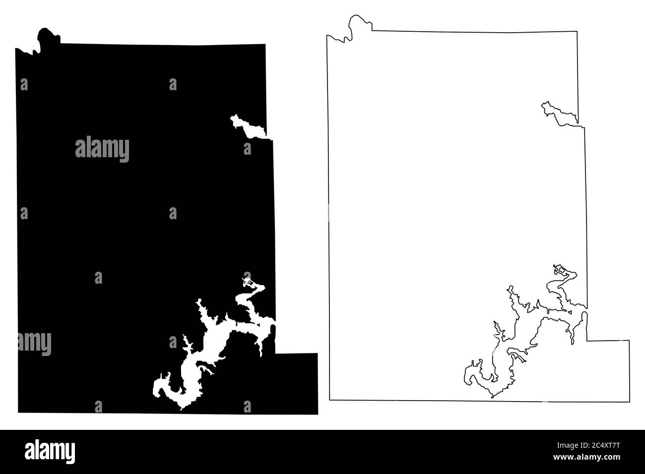 Monroe County, Indiana (US County, Vereinigte Staaten von Amerika, USA, USA, US) Karte Vektor Illustration, scribble Skizze Monroe Karte Stock Vektor