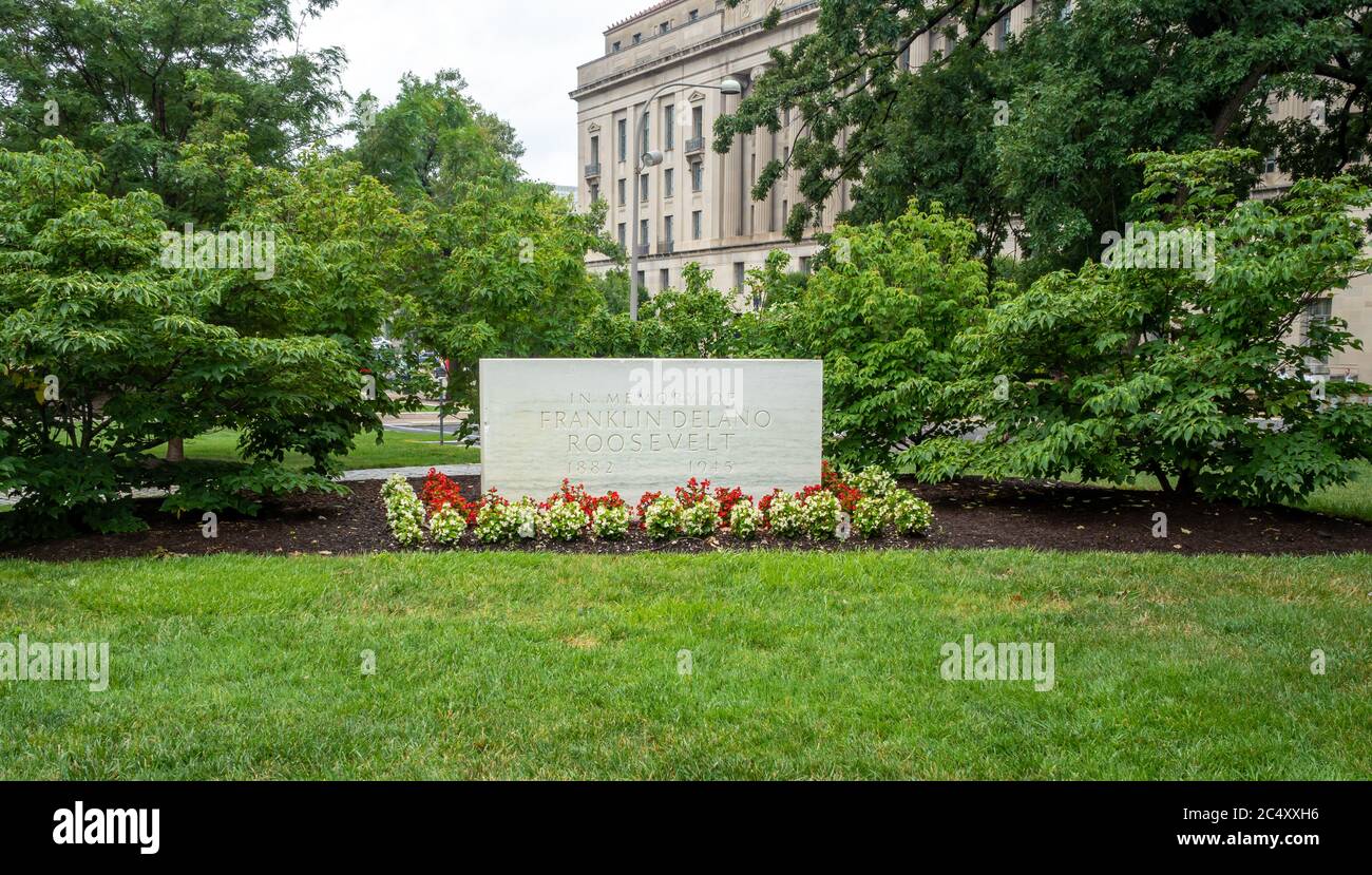 Franklin Delano Roosevelt Denkmal in Washington DC, USA Stockfoto