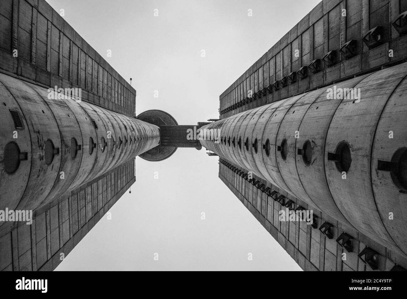 Die Türme des Westlichen Stadttores von Belgrad Stockfoto