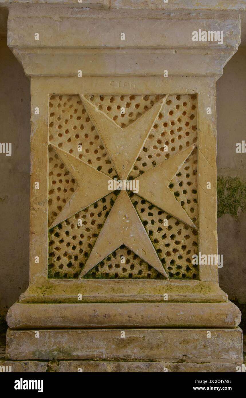 Malteser Kreuz Stockfoto