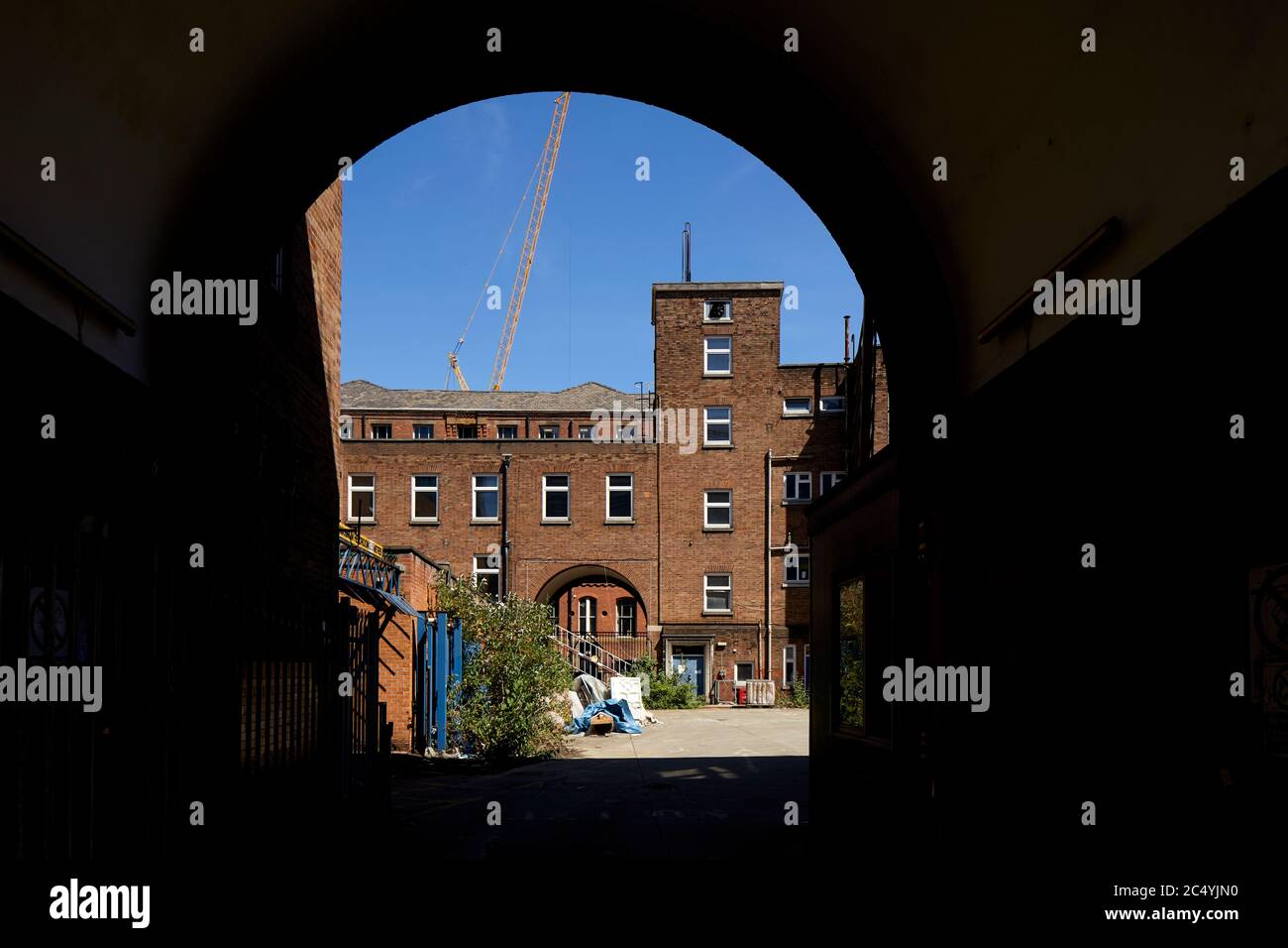Manchester Stadtzentrum Wahrzeichen ehemalige Bootle Street Polizeistation Stockfoto