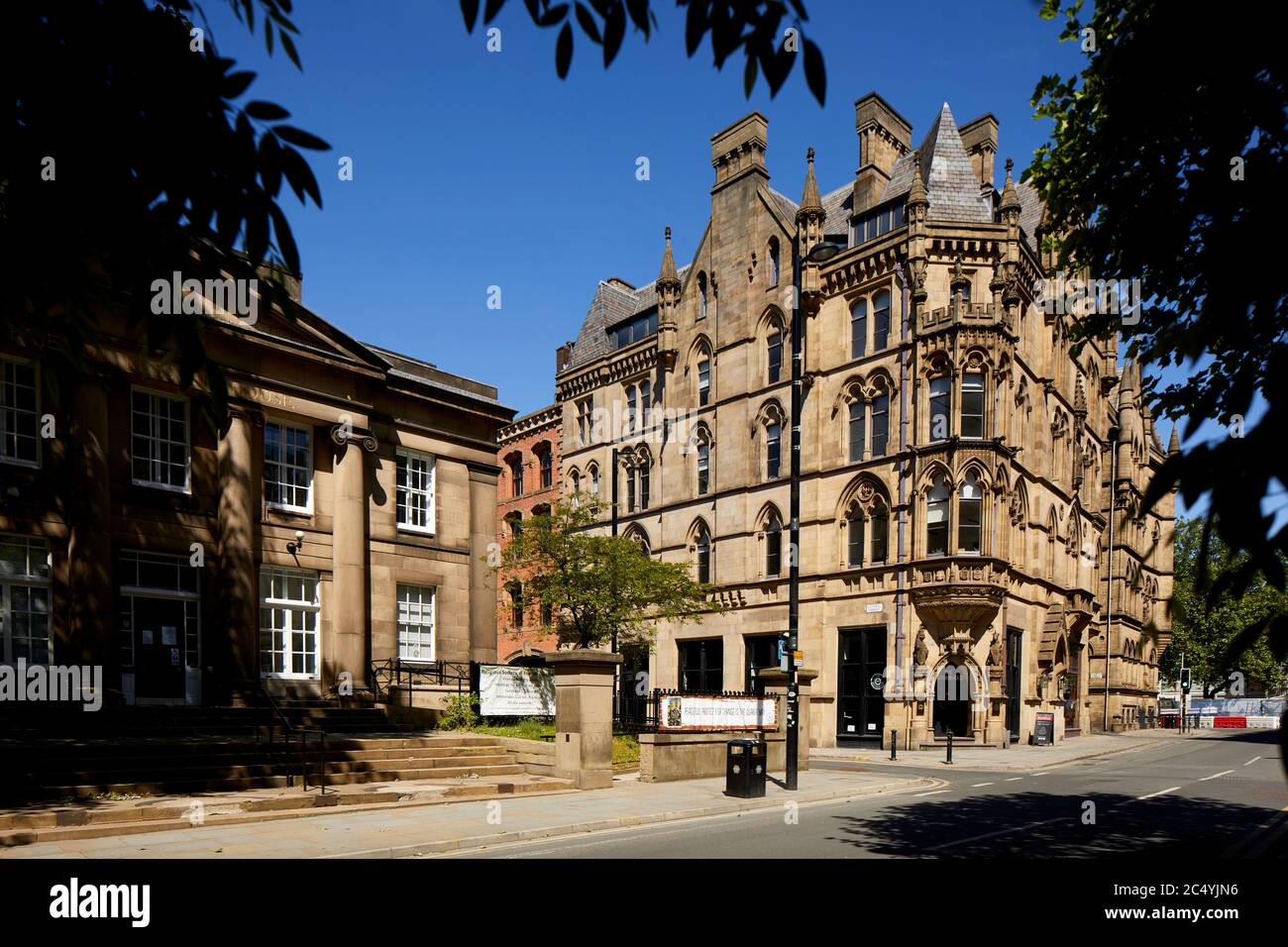 Manchester Stadtzentrum Sandstein viktorianischen Architektur 2 Mount St. Stockfoto