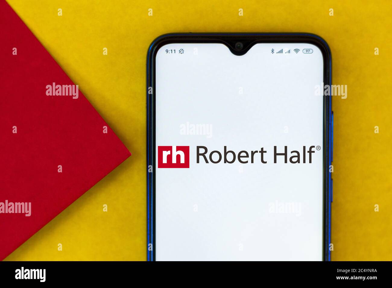 Brasilien. März 2020. In dieser Abbildung ist das Robert Half International Logo auf einem Smartphone zu sehen. Kredit: Rafael Henrique/SOPA Images/ZUMA Wire/Alamy Live Nachrichten Stockfoto