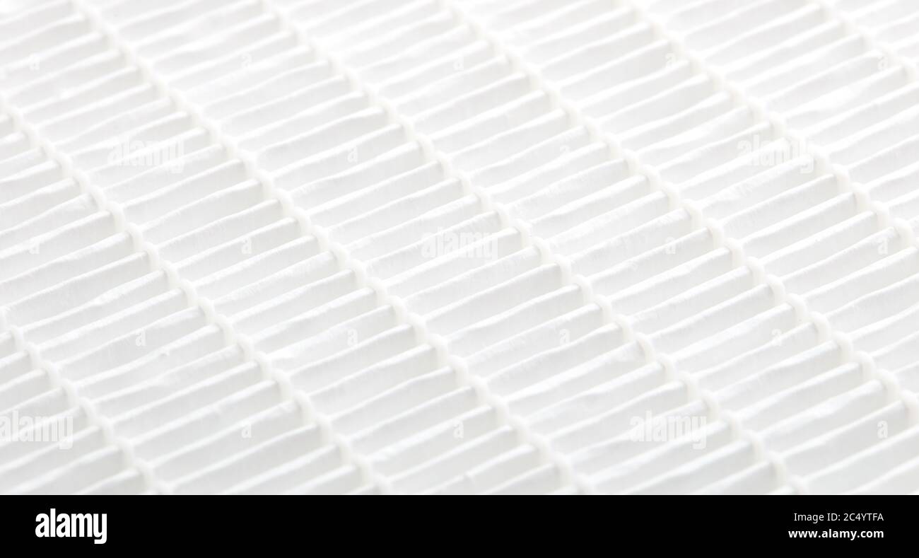 Nahaufnahme des Luftfilters. Filterkonzept. Hocheffizienter Luftfilter für HLK-System. Stockfoto Nahaufnahme des Luftfilters. Filterkonzept. Hocheffizienter Luftfilter für HLK-System. Stockfoto