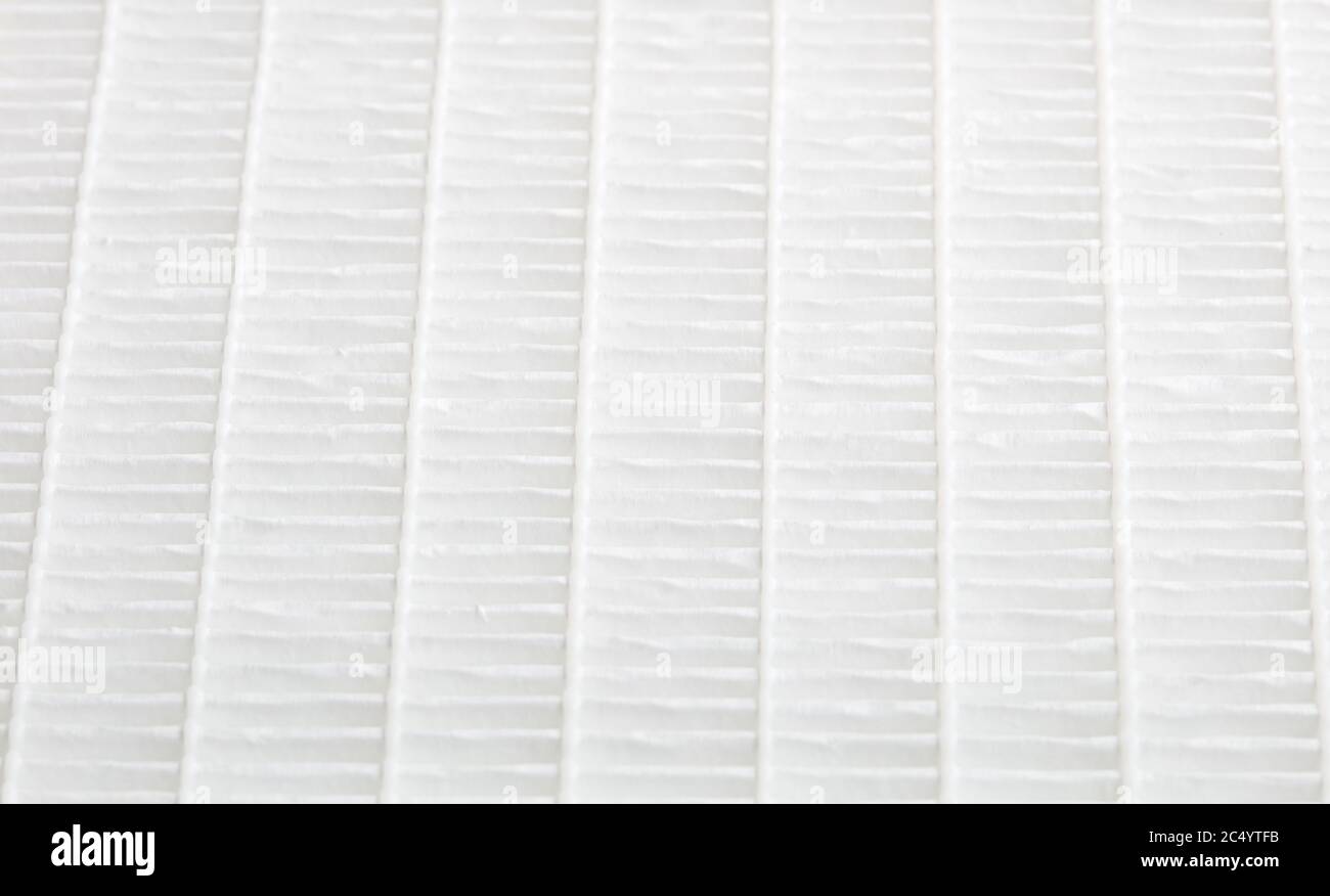 Nahaufnahme des Luftfilters. Filterkonzept. Hocheffizienter Luftfilter für HLK-System. Stockfoto Nahaufnahme des Luftfilters. Filterkonzept. Hocheffizienter Luftfilter für HLK-System. Stockfoto