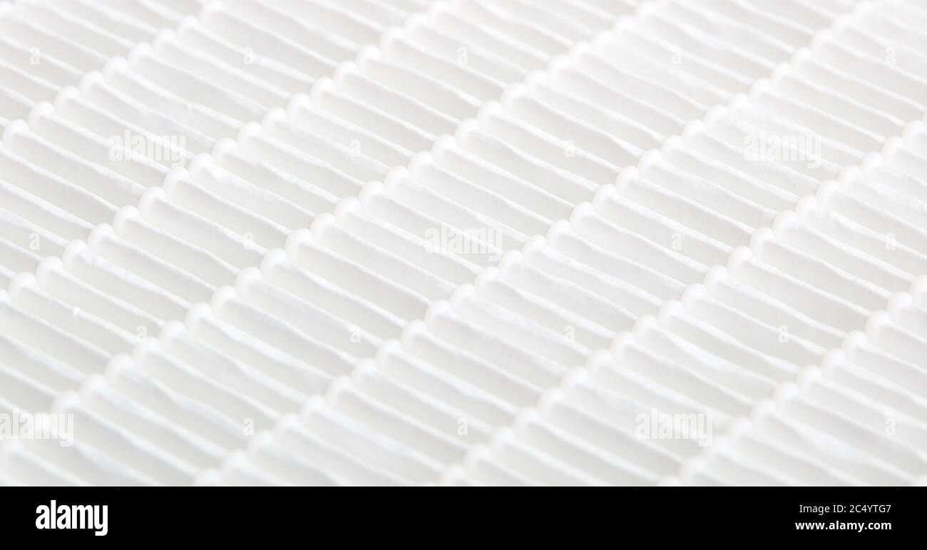 Nahaufnahme des Luftfilters. Filterkonzept. Hocheffizienter Luftfilter für HLK-System. Stockfoto Nahaufnahme des Luftfilters. Filterkonzept. Hocheffizienter Luftfilter für HLK-System. Stockfoto