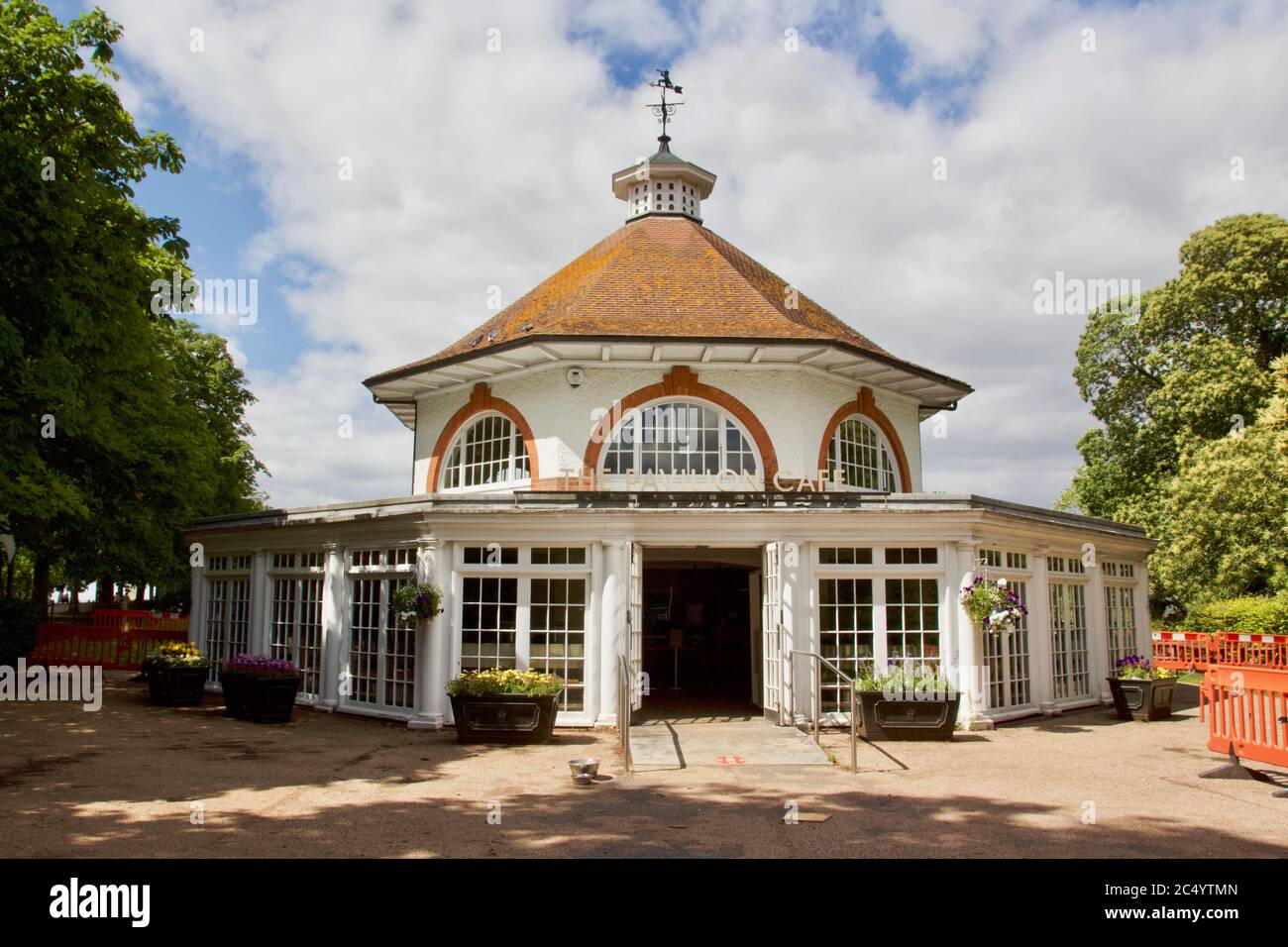 Das Pavilion Cafe im Greenwich Park Stockfoto