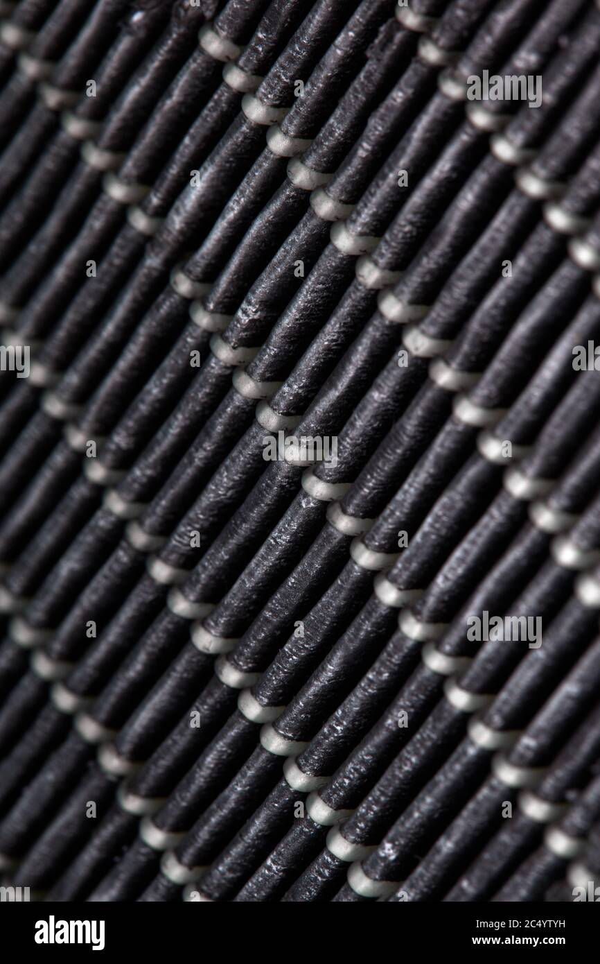 Verschmutzter Luftfilter. Hocheffizienter Luftfilter für HLK-System. Stockfoto Verschmutzter Luftfilter. Hocheffizienter Luftfilter für HLK-System. Stockfoto