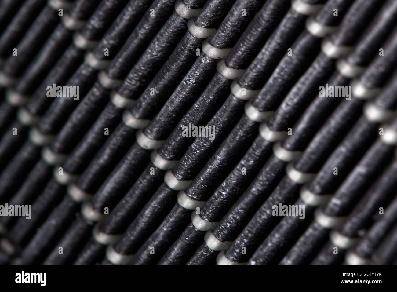 Verschmutzter Luftfilter. Hocheffizienter Luftfilter für HLK-System. Stockfoto Verschmutzter Luftfilter. Hocheffizienter Luftfilter für HLK-System. Stockfoto